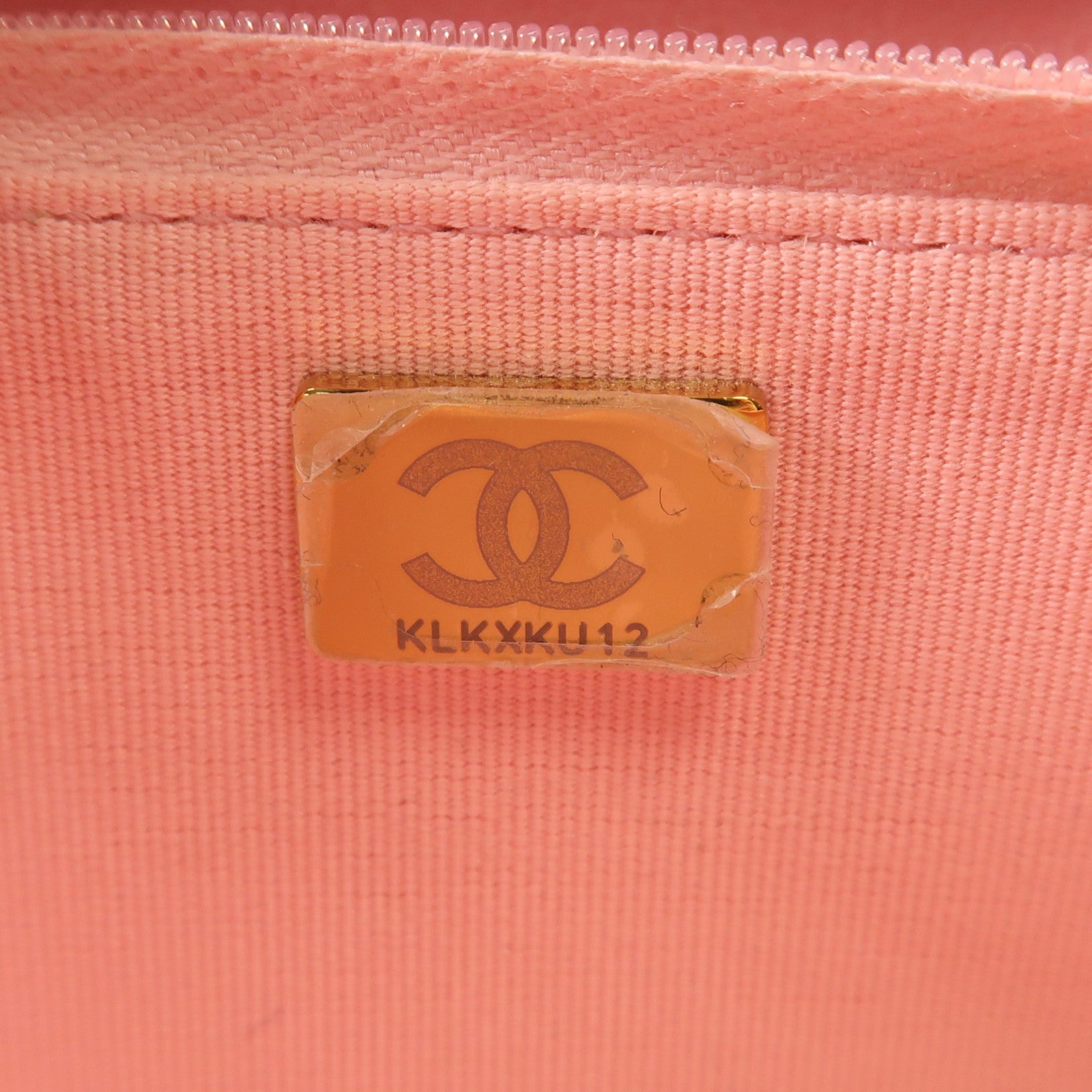 CHANEL CC GHW WOC Wallet On Chain Shoulder Bag Calfskin Leather Pink