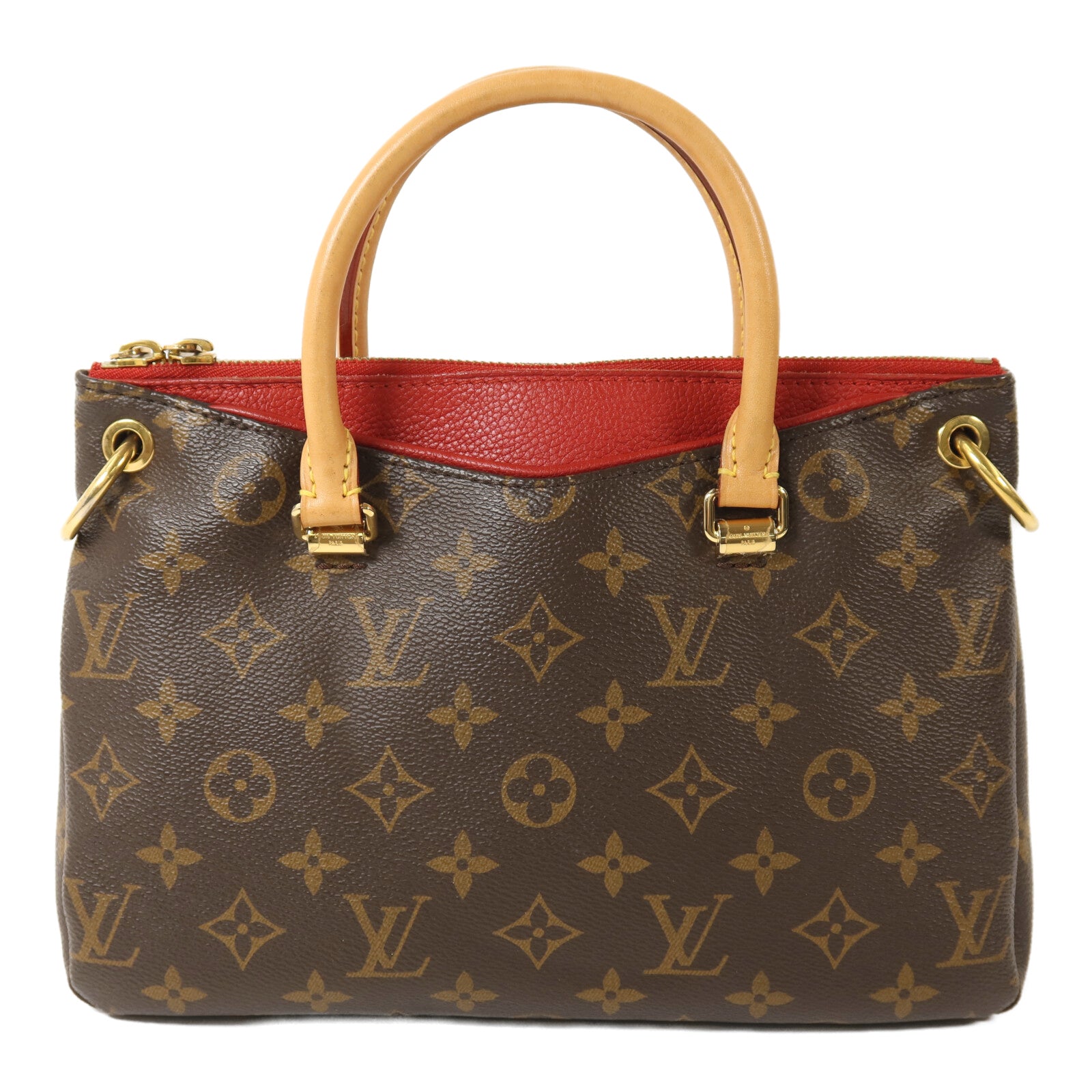 LOUIS VUITTON Monogram Pallas BB金扣手挽肩背兩用袋
