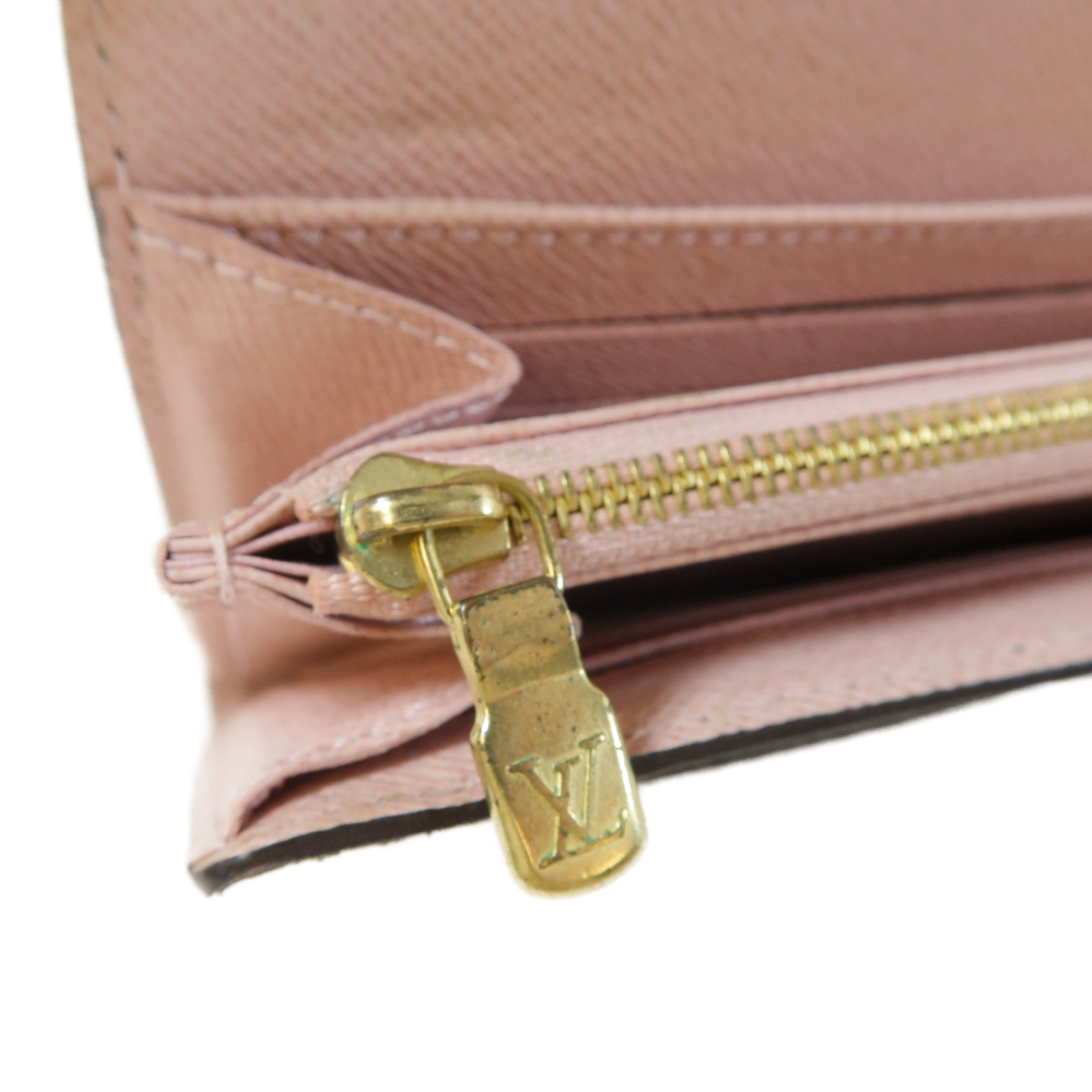 LOUIS VUITTON Monogram Sarah Long Wallet金扣長錢包啡色/粉紅色