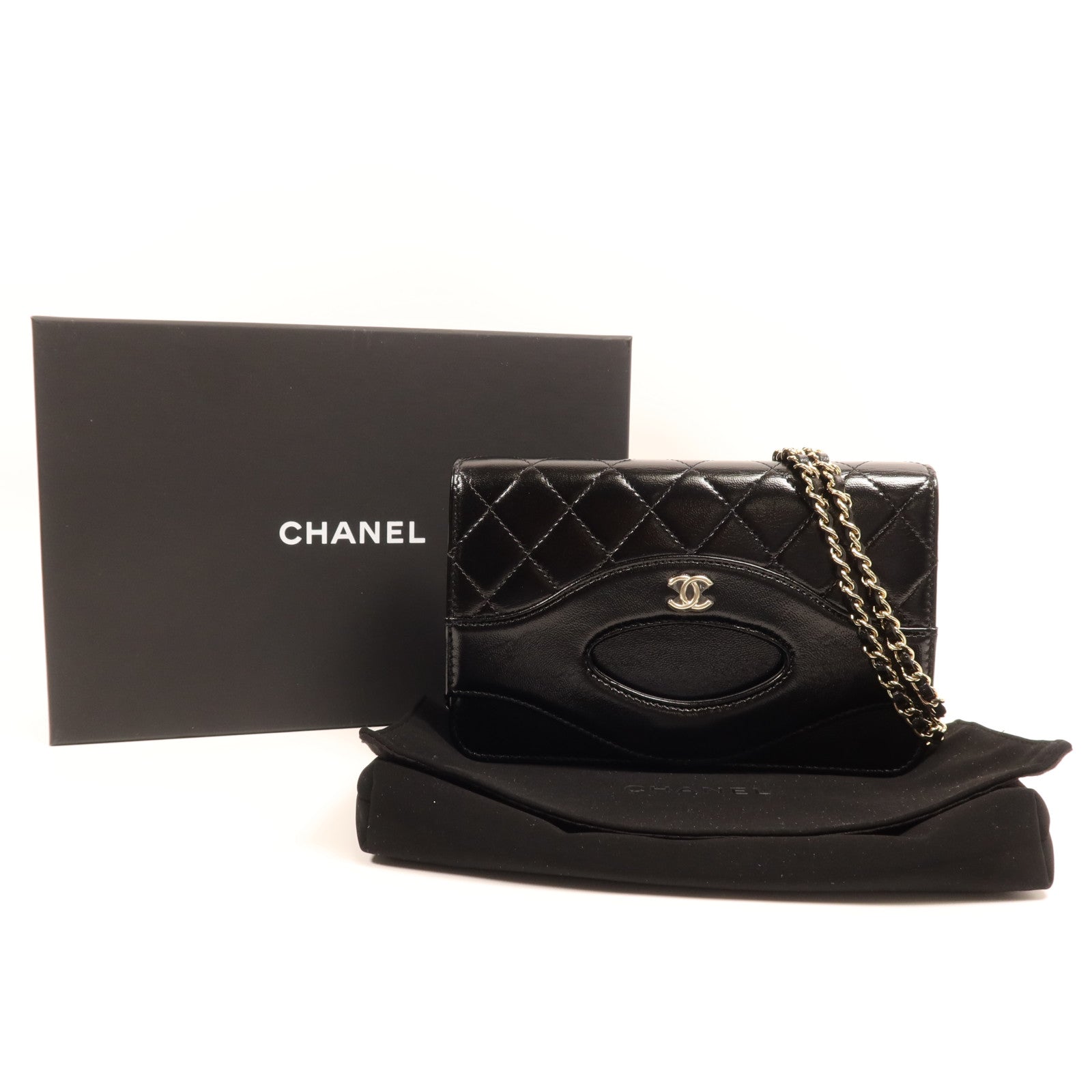 CHANEL 牛皮皮革Chanel 31 Wallet on Chain金扣鏈帶肩背袋