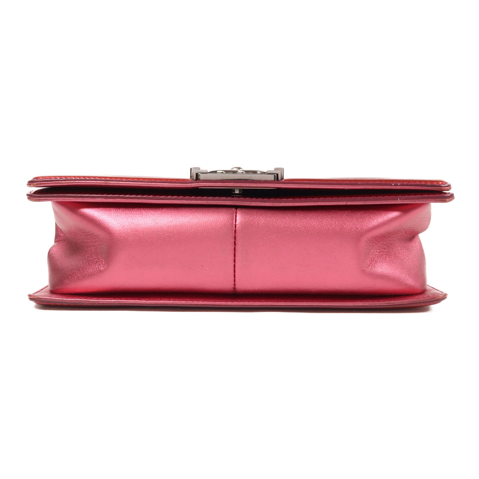 CHANEL 漆皮皮革Boy Chanel鏈帶肩背袋