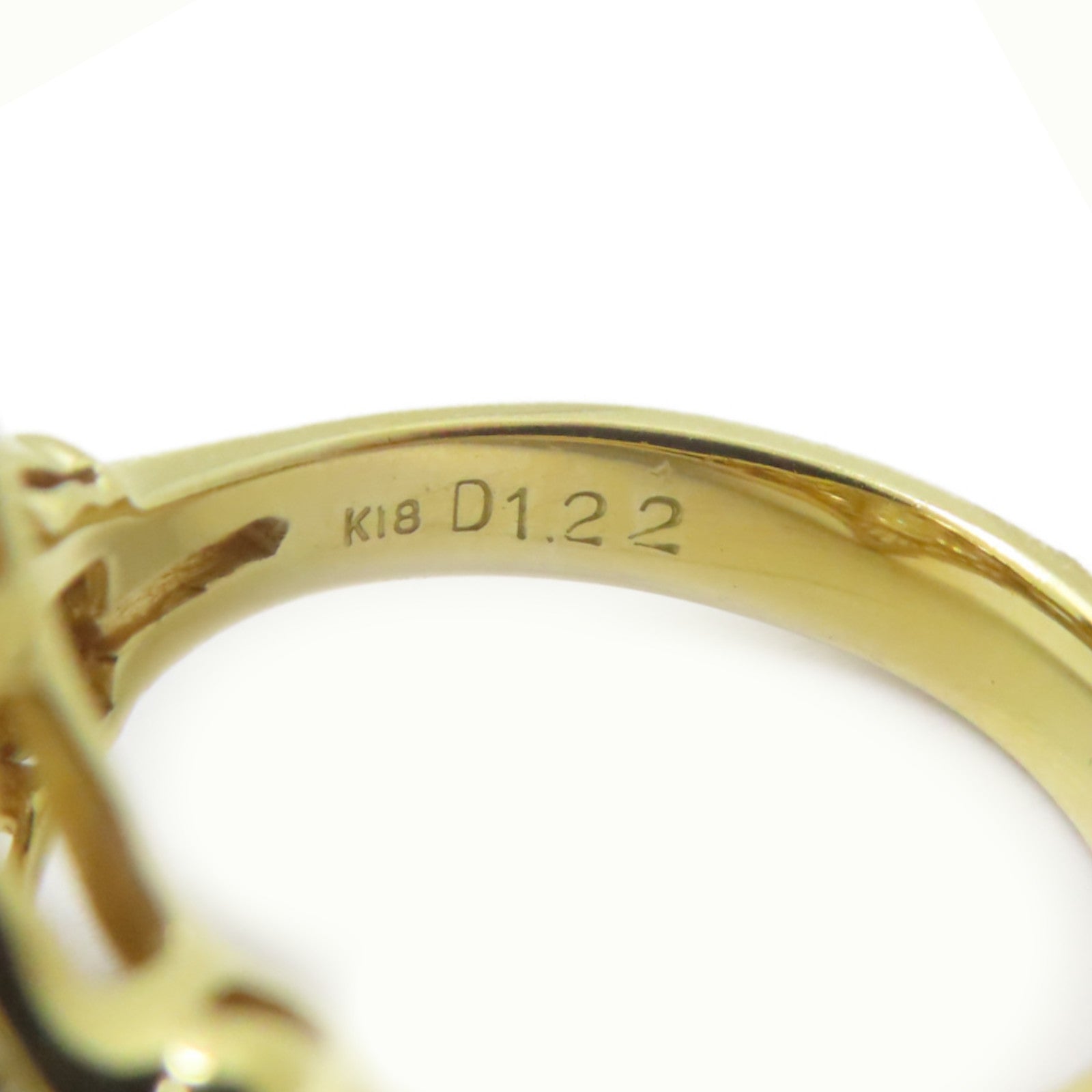 JEWELRY 【激減優惠】18K黃金/2.06ct鑽石/1.22ct鑽石Diamond Ring戒指US#6.75