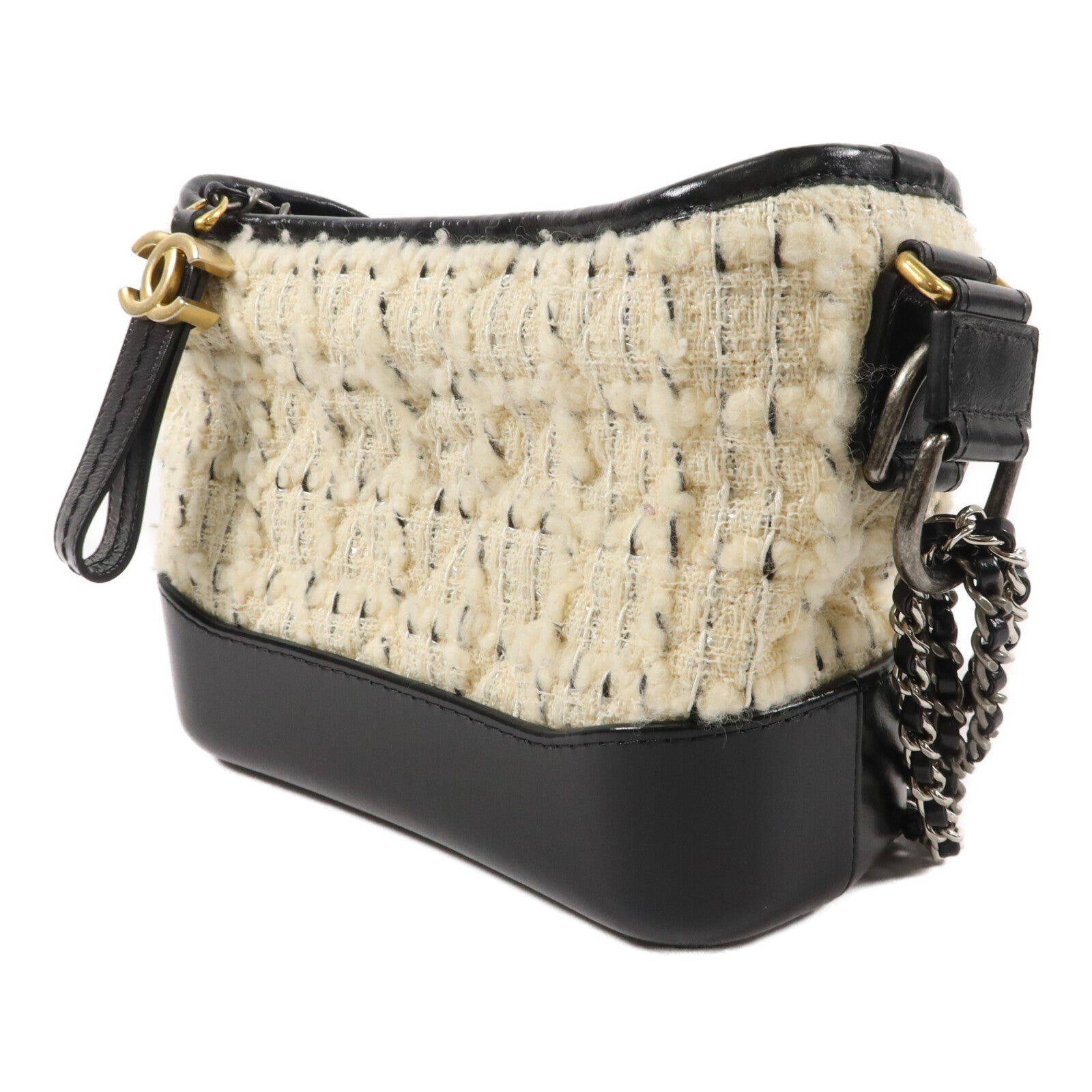CHANEL Tweed Gabrielle Small鏈帶肩背袋