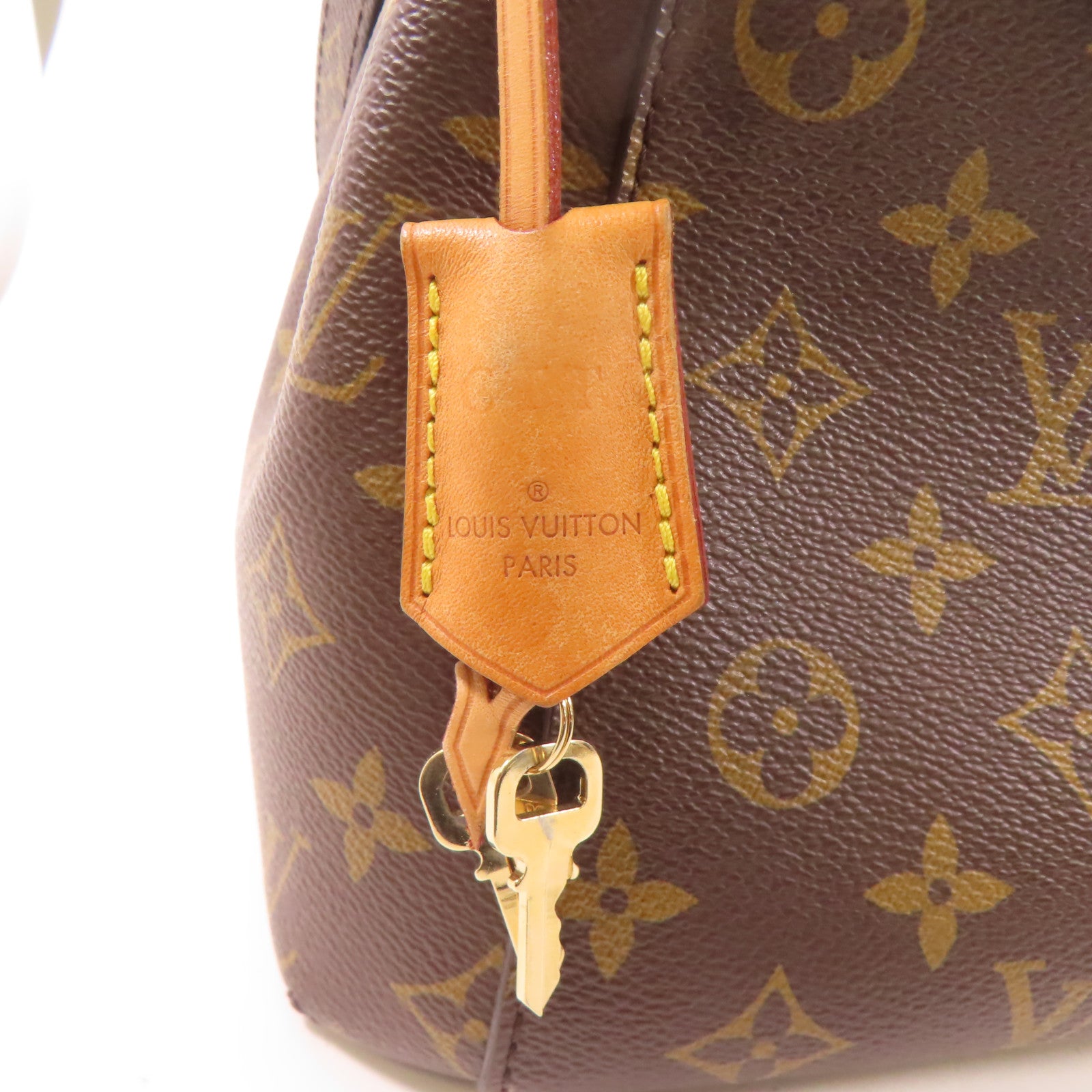 LOUIS VUITTON Monogram Montaigne金扣手挽肩背兩用袋棕色