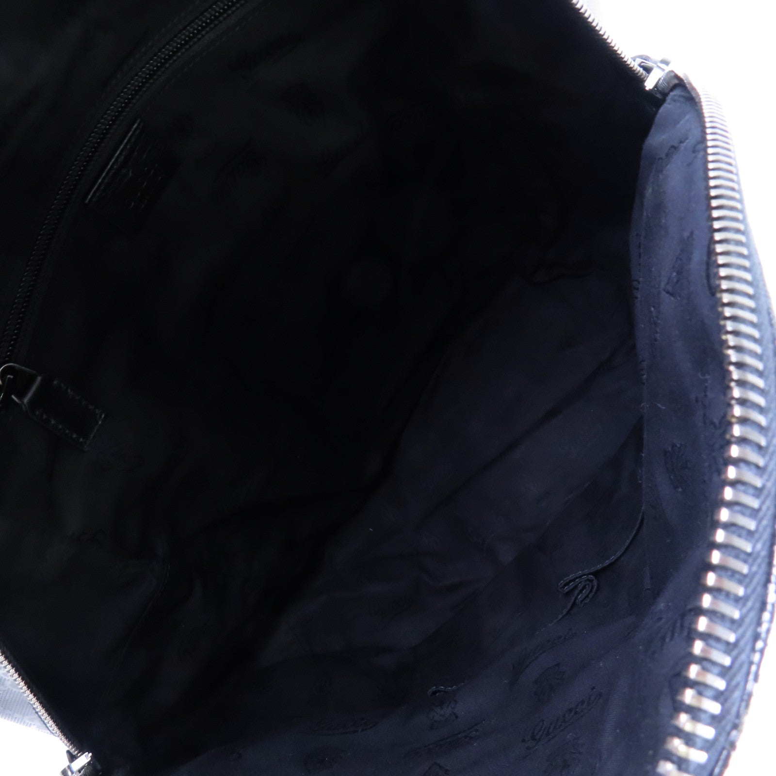 GUCCI 塗層帆布Backpack銀扣背包