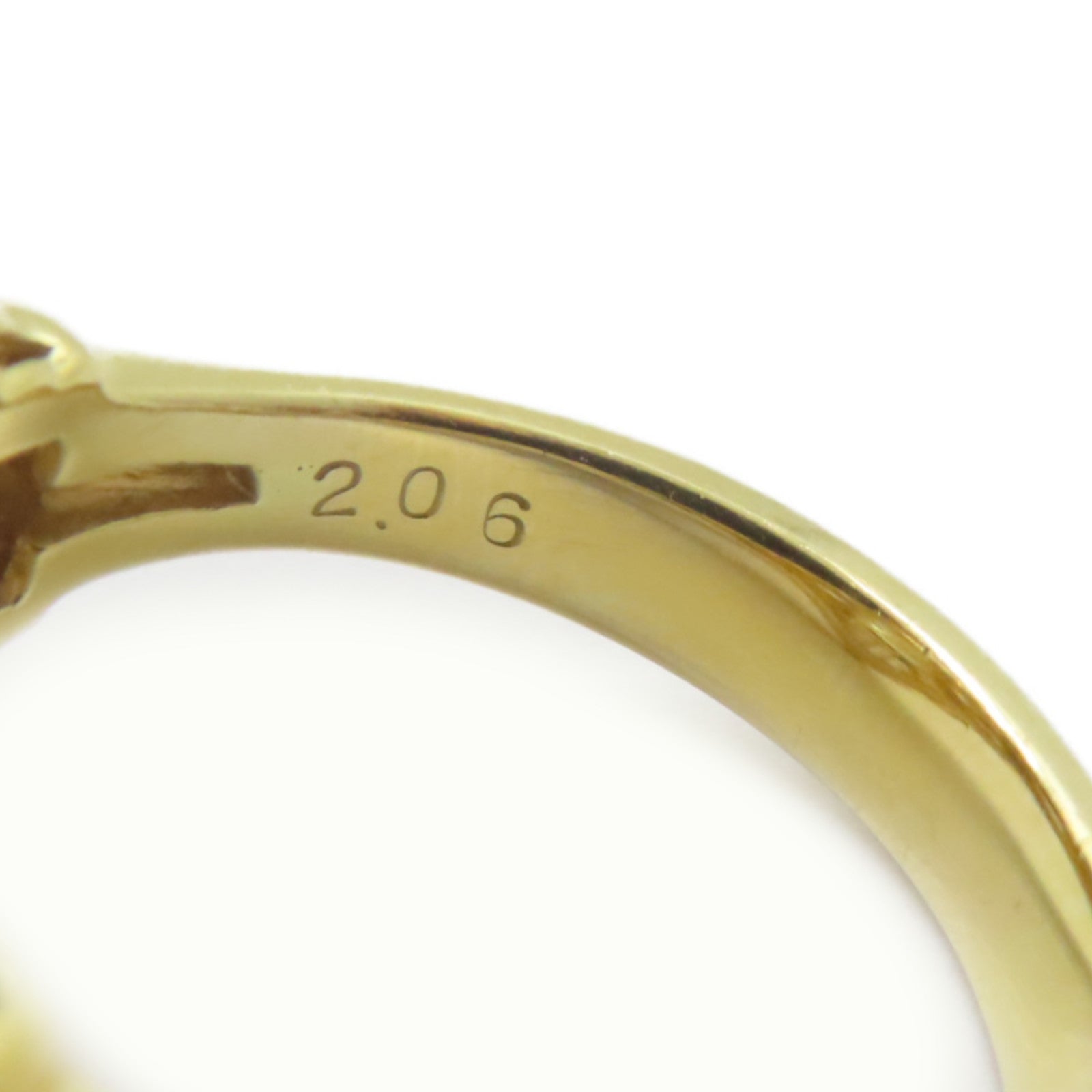 JEWELRY 【激減優惠】18K黃金/2.06ct鑽石/1.22ct鑽石Diamond Ring戒指US#6.75