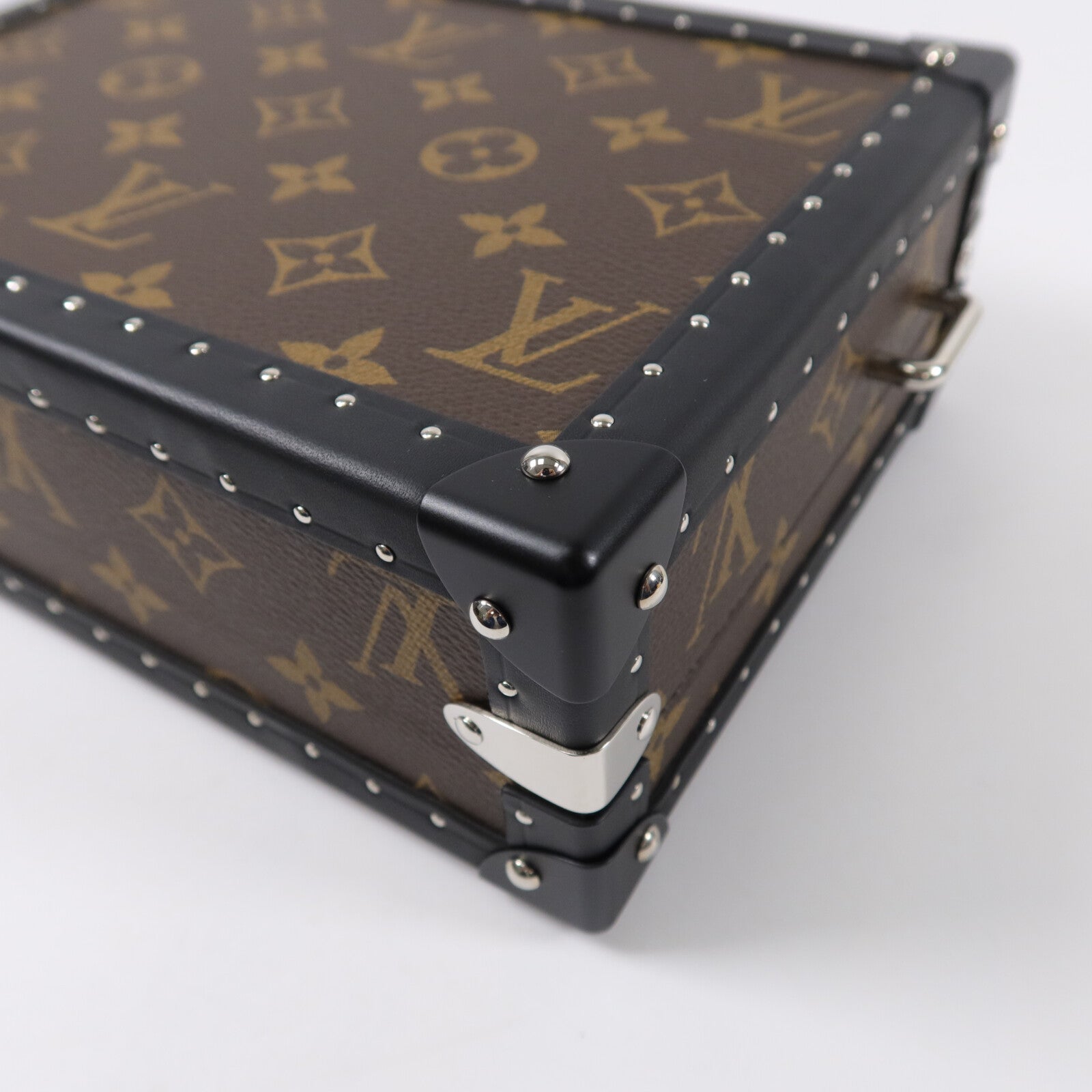 LOUIS VUITTON Monogram Macassar Clutch Box肩背袋