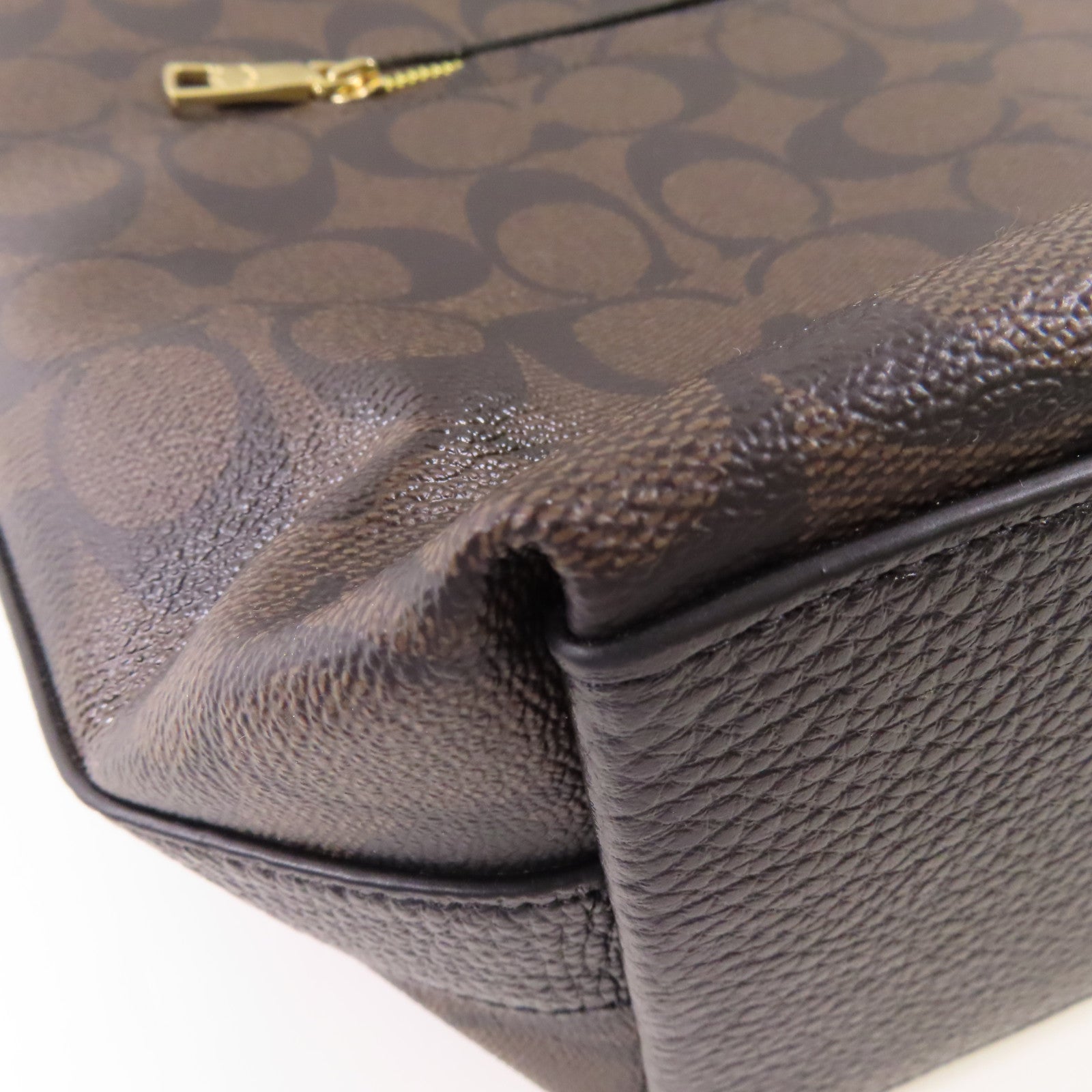 COACH 塗層帆布Shoulder Bag金扣肩背袋