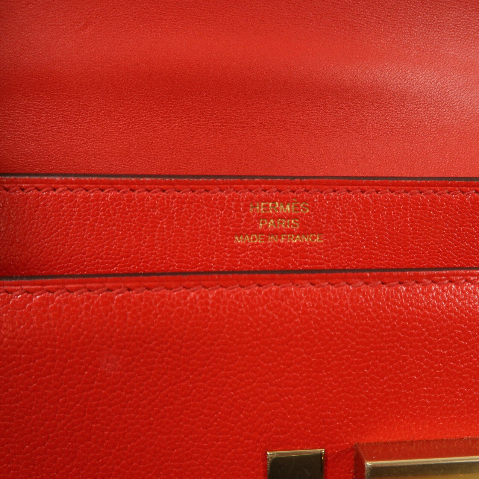 HERMES Chevre皮革Mini Verrou鏈帶肩背袋Rough de Coeur