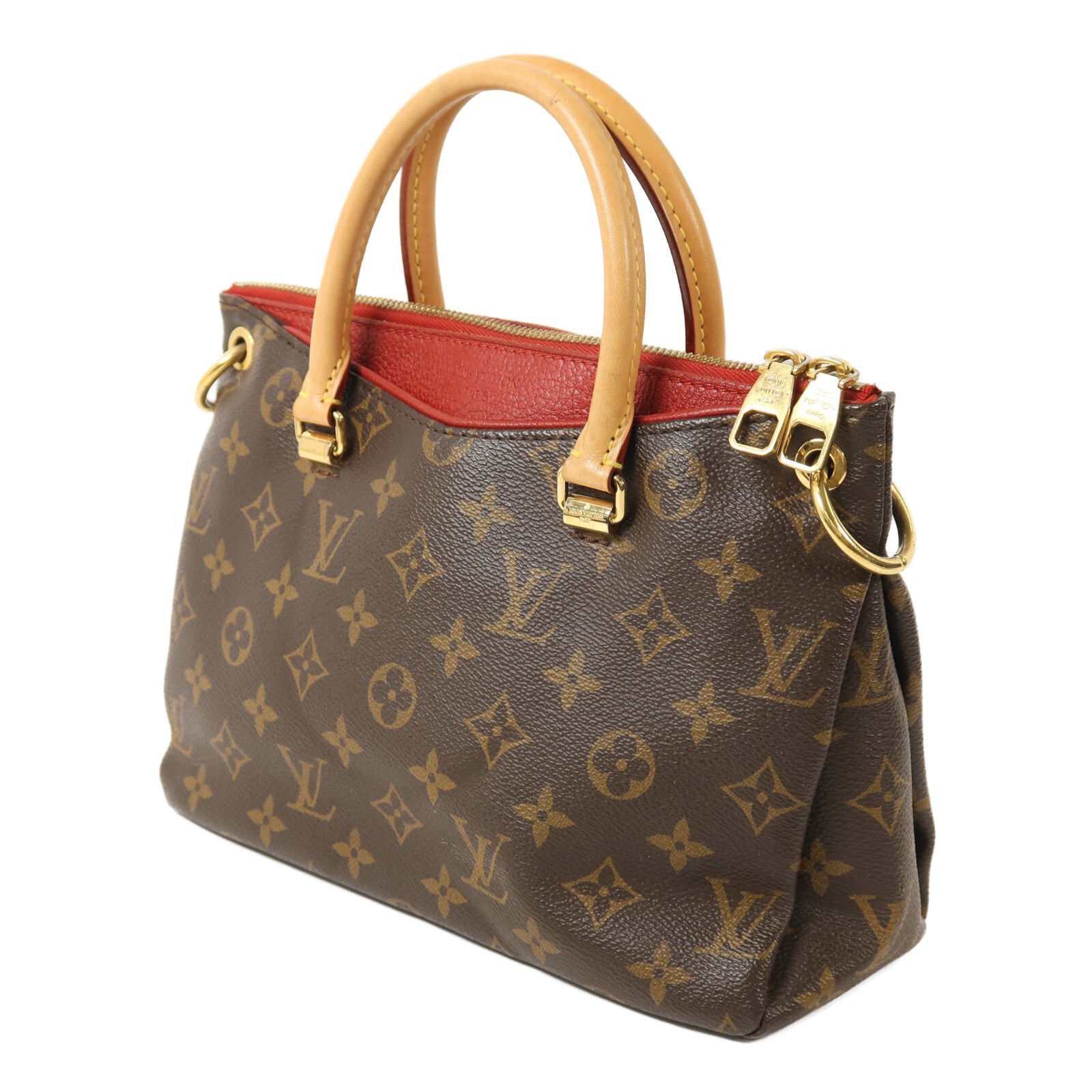 LOUIS VUITTON Monogram Pallas BB金扣手挽肩背兩用袋