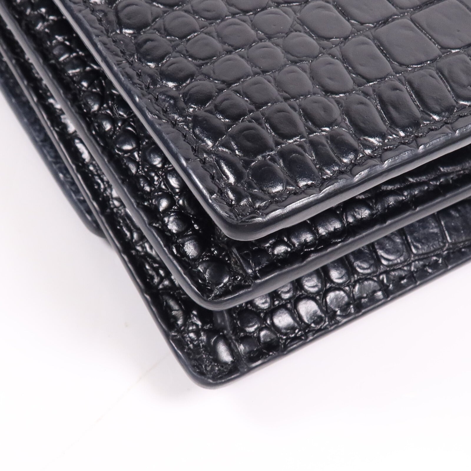 SAINT LAURENT 牛皮皮革Sunset Medium銀扣鏈帶肩背袋