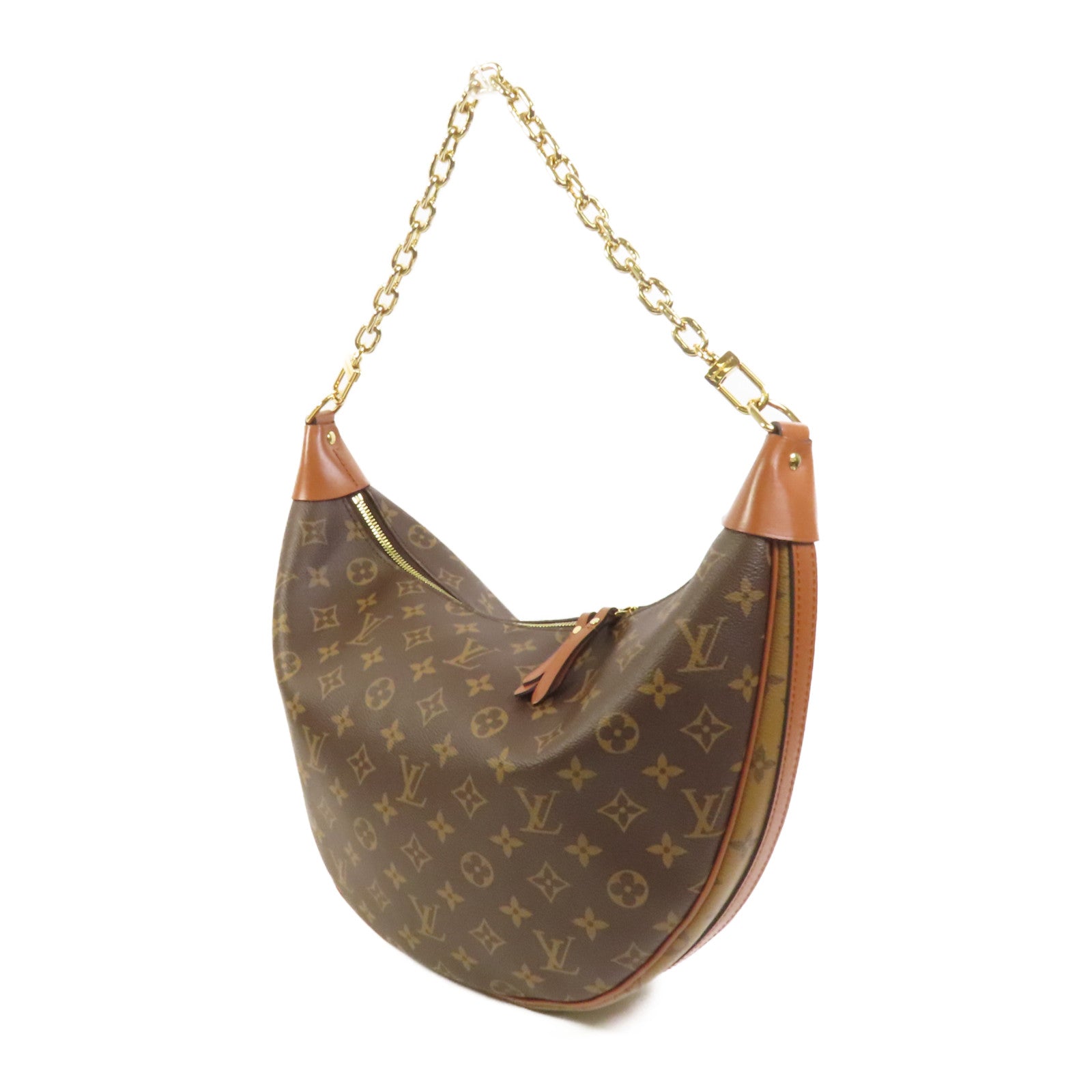 LOUIS VUITTON Monogram Loop Hobo金扣手挽肩背兩用袋