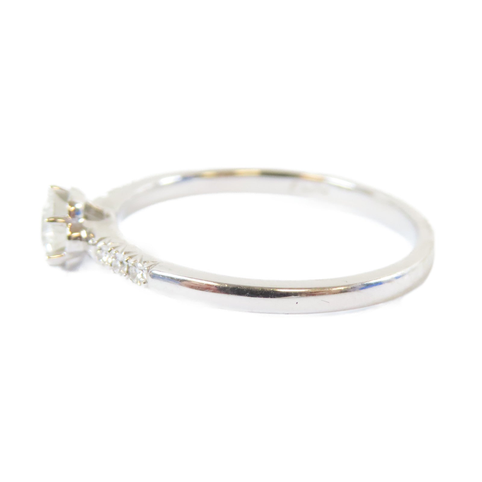 JEWELRY 【激減優惠】18K白金Diamond Ring0.22ct/0.04ct鑽石戒指US#5.5