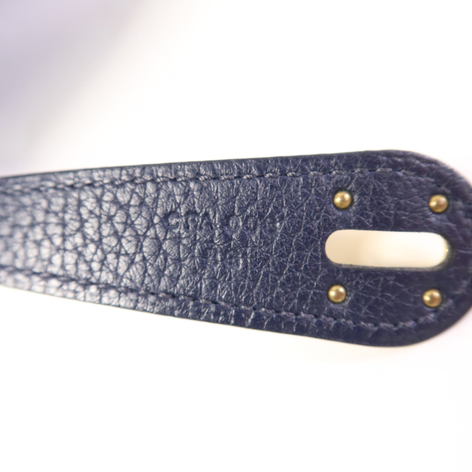 HERMES Clemence皮革Lindy 30金扣手挽肩背兩用袋Bleu Nuit