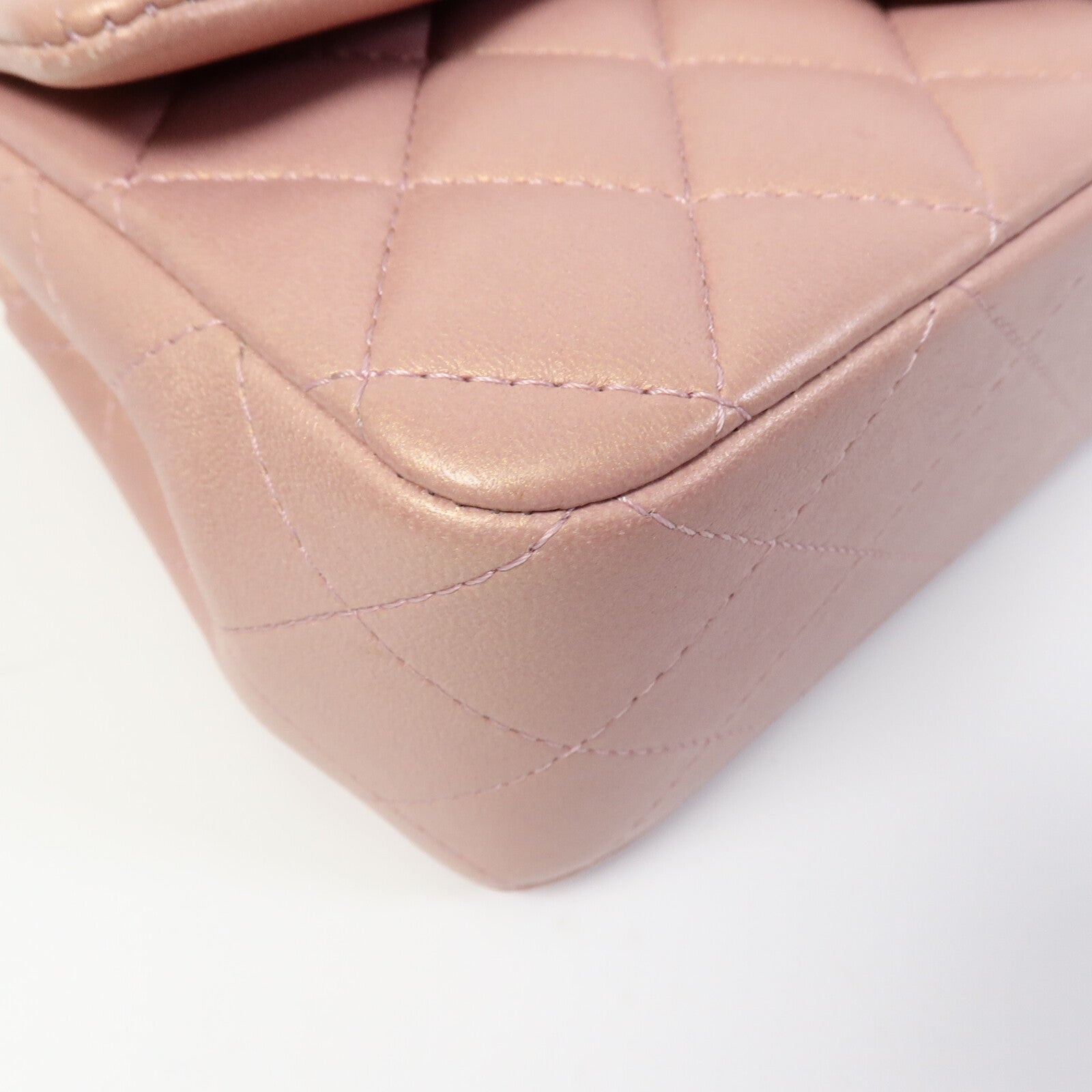 CHANEL 羊皮皮革Mini Flap Bag With Top Handle鏈帶肩背袋