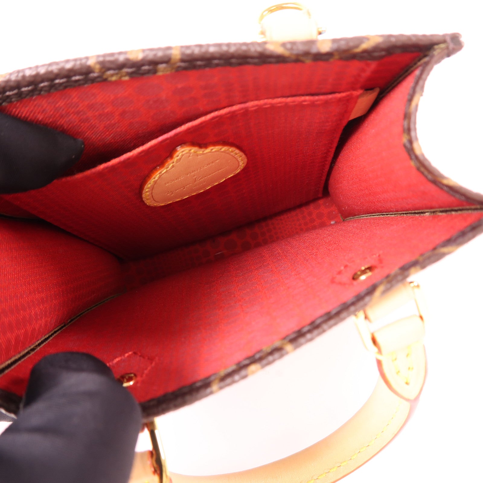 LOUIS VUITTON Monogram YK Petit Sac Plat金扣手挽肩背兩用袋