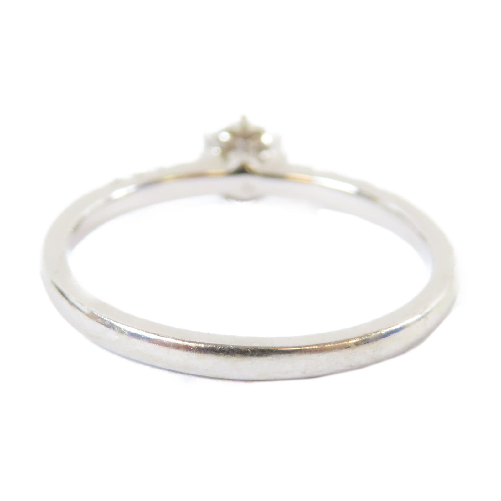 JEWELRY 【激減優惠】18K白金Diamond Ring0.22ct/0.04ct鑽石戒指US#5.5