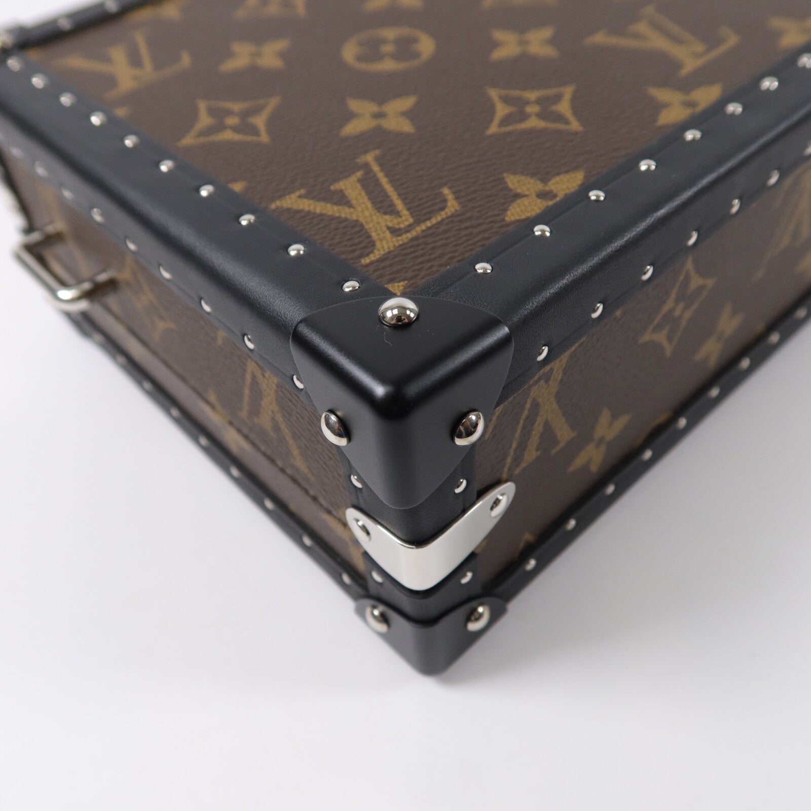 LOUIS VUITTON Monogram Macassar Clutch Box肩背袋