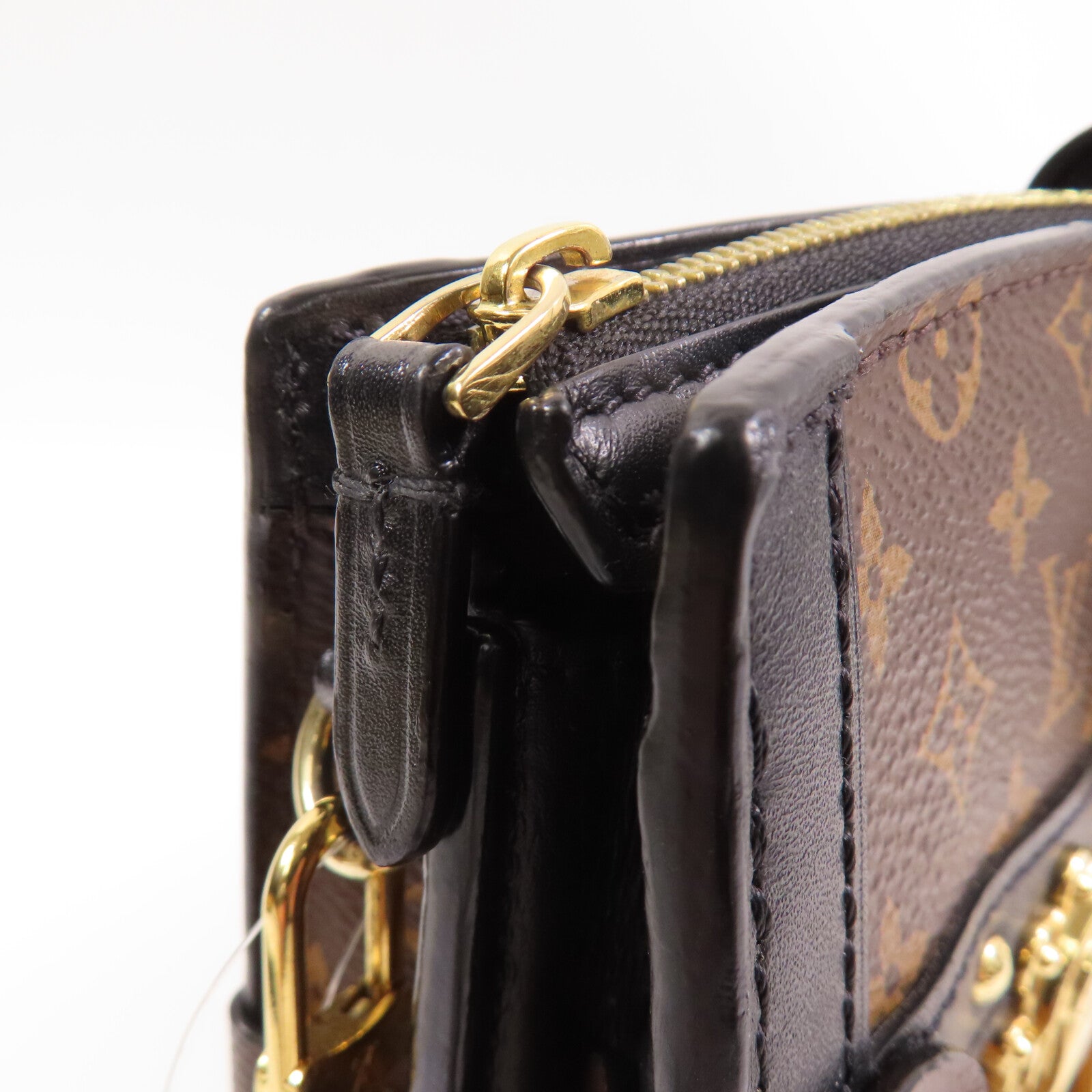 LOUIS VUITTON 【激減優惠】Monogram Reverse Trunk Clutch金扣肩背袋