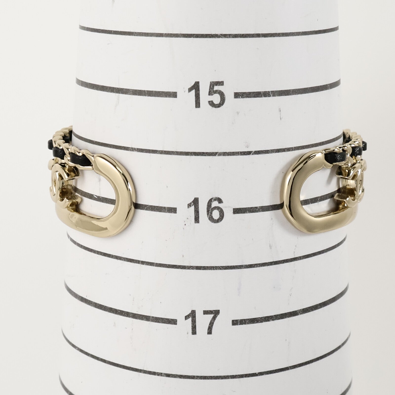 CHANEL 金屬/皮革Bangle手鐲