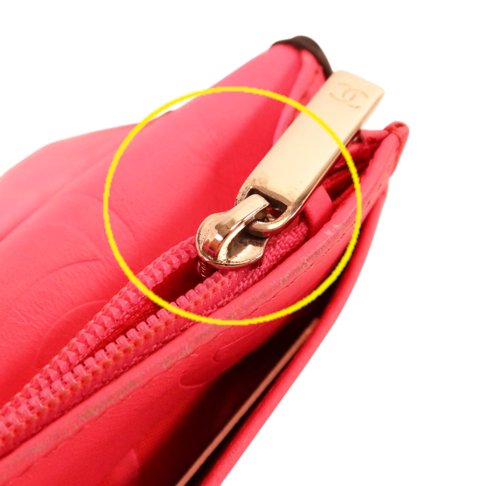 CHANEL 牛皮皮革Cambon Long Wallet銀扣長錢包