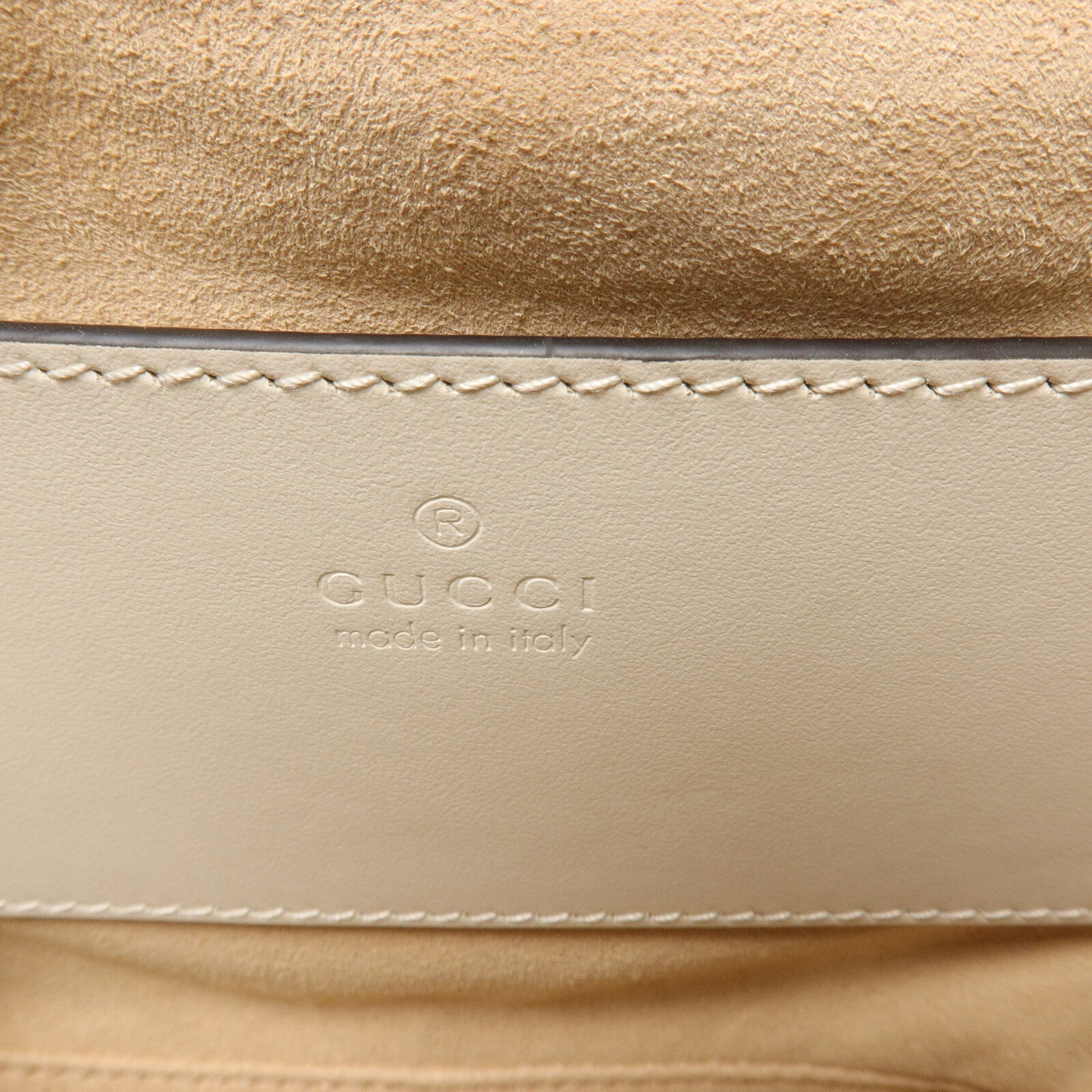 GUCCI 牛皮皮革GG Marmont Mini鏈帶肩背袋