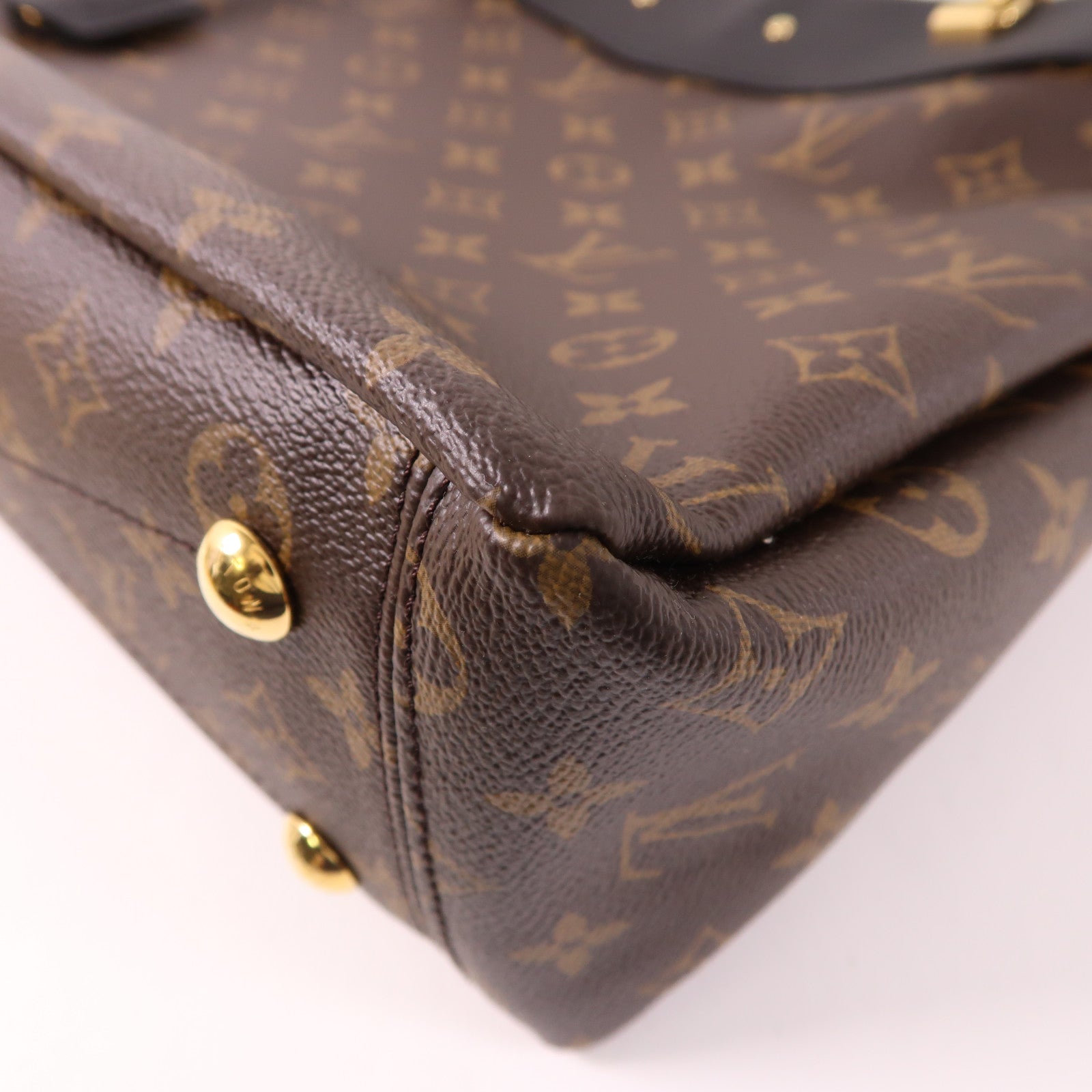 LOUIS VUITTON LV GHW Pallas Shopper Shoulder Bag M51198 Monogram Brown