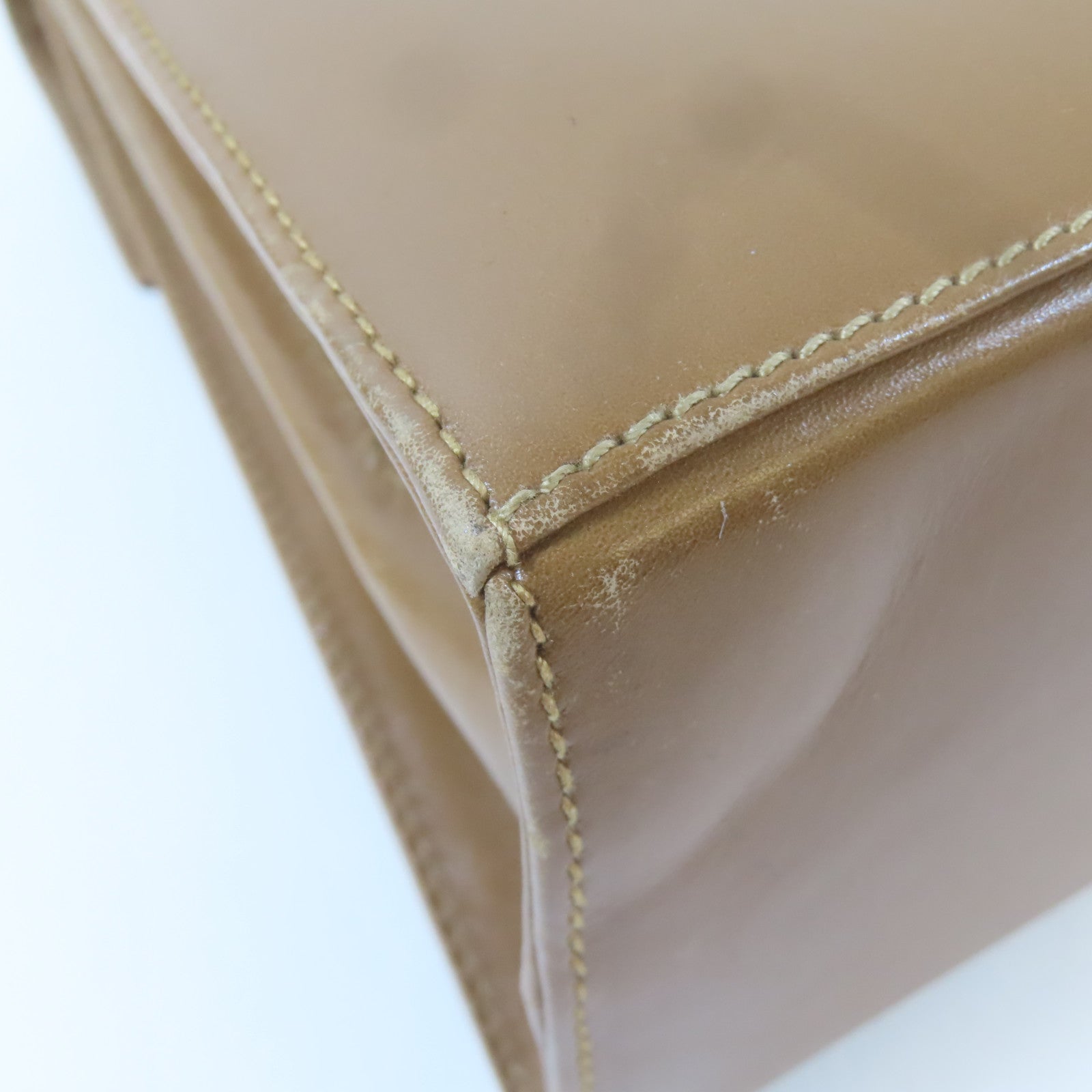 Salvatore Ferragamo 牛皮皮革2 Way Shoulder Bag金扣手挽肩背兩用袋啡色