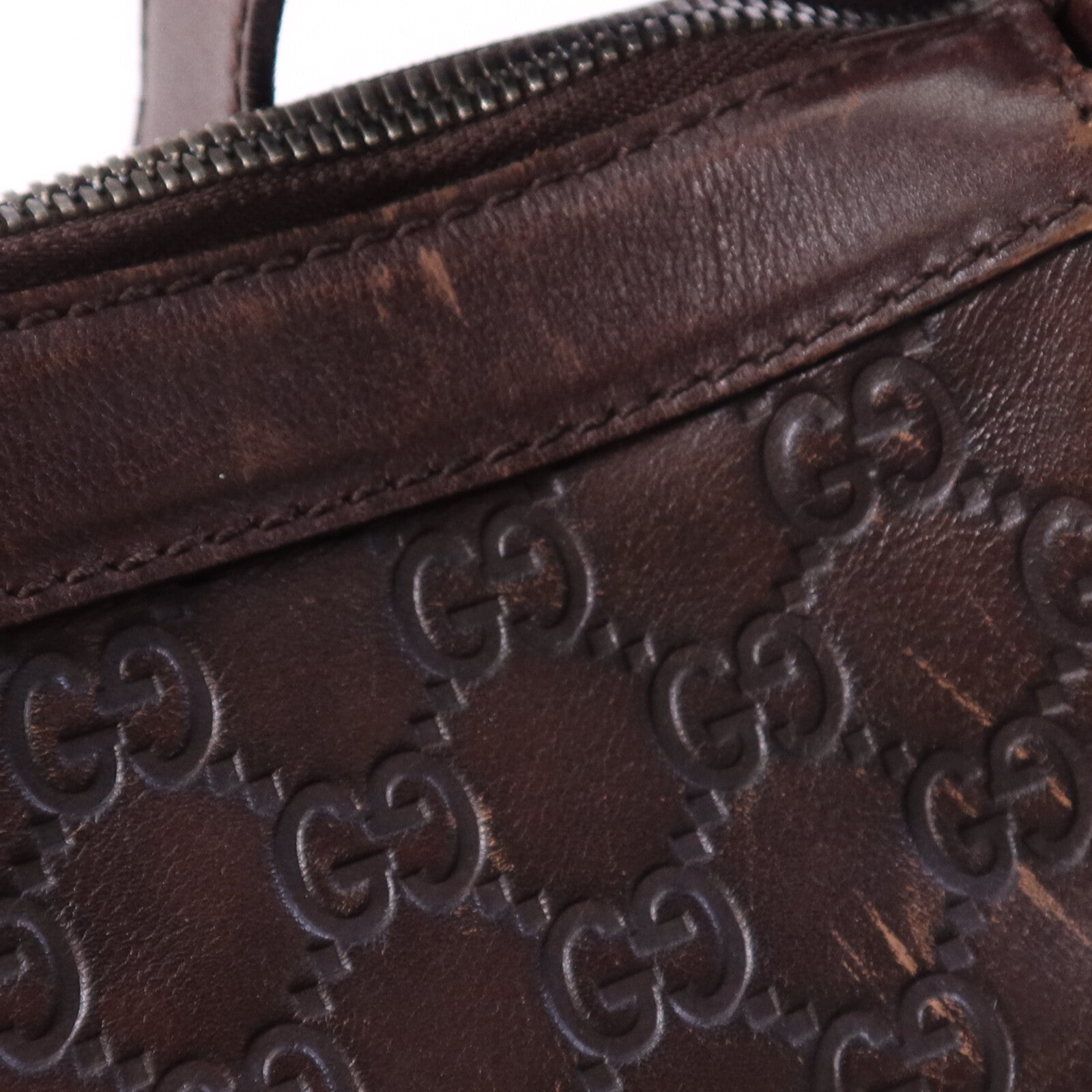 GUCCI 牛皮皮革Shoulder Bag銀扣肩背袋
