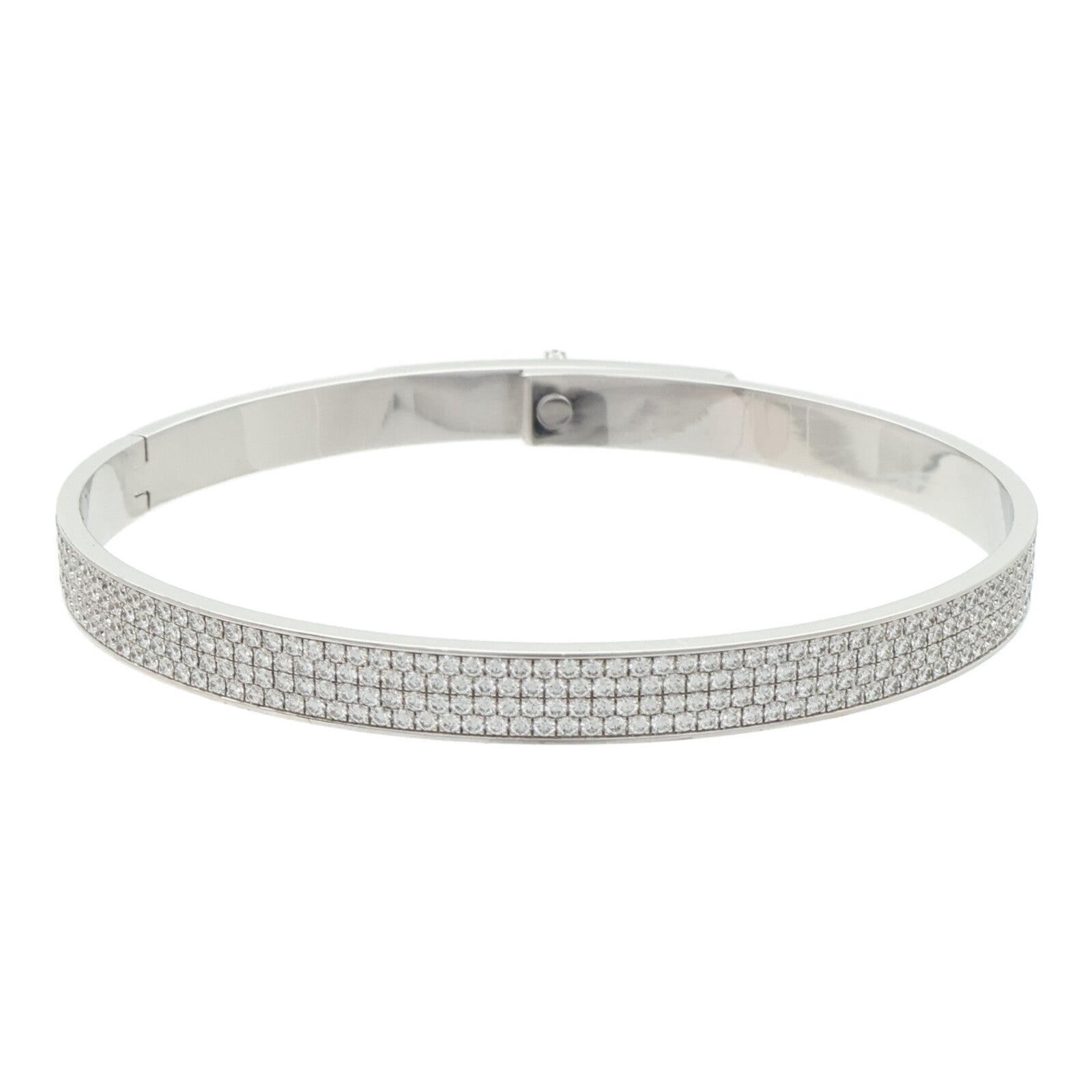 HERMES 18K白金Kelly Bracelet Diamond鑽石手鐲