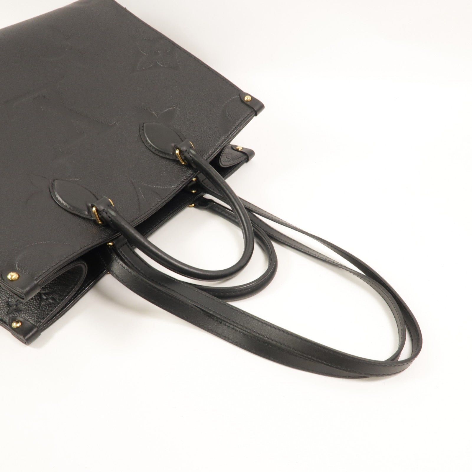 LOUIS VUITTON Monogram Empreinte On The Go MM手挽肩背兩用袋