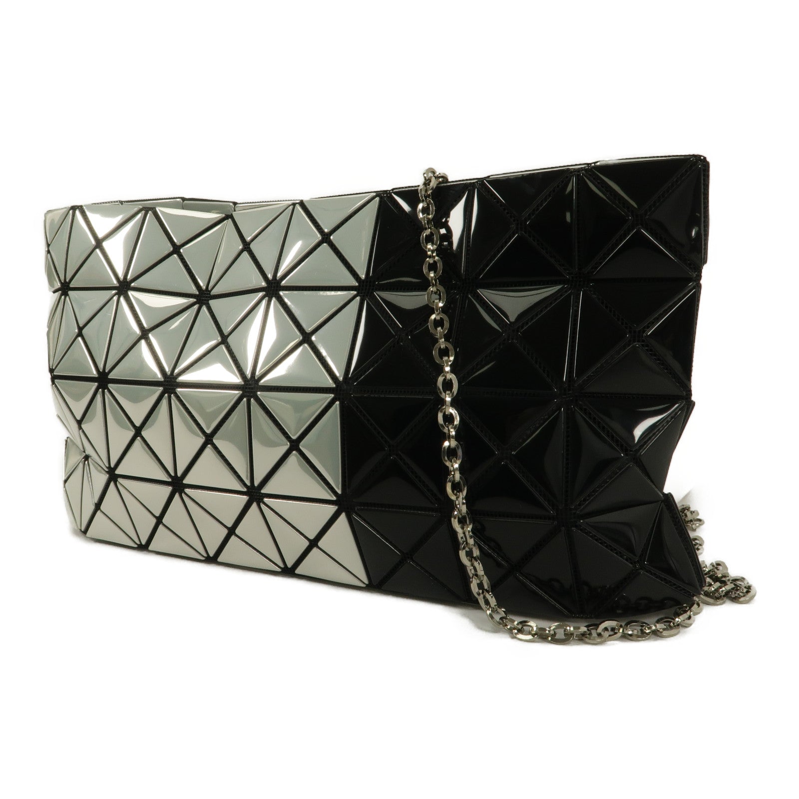 BAO BAO ISSEYMIYAKE PVC Shoulder Bag鏈帶肩背袋