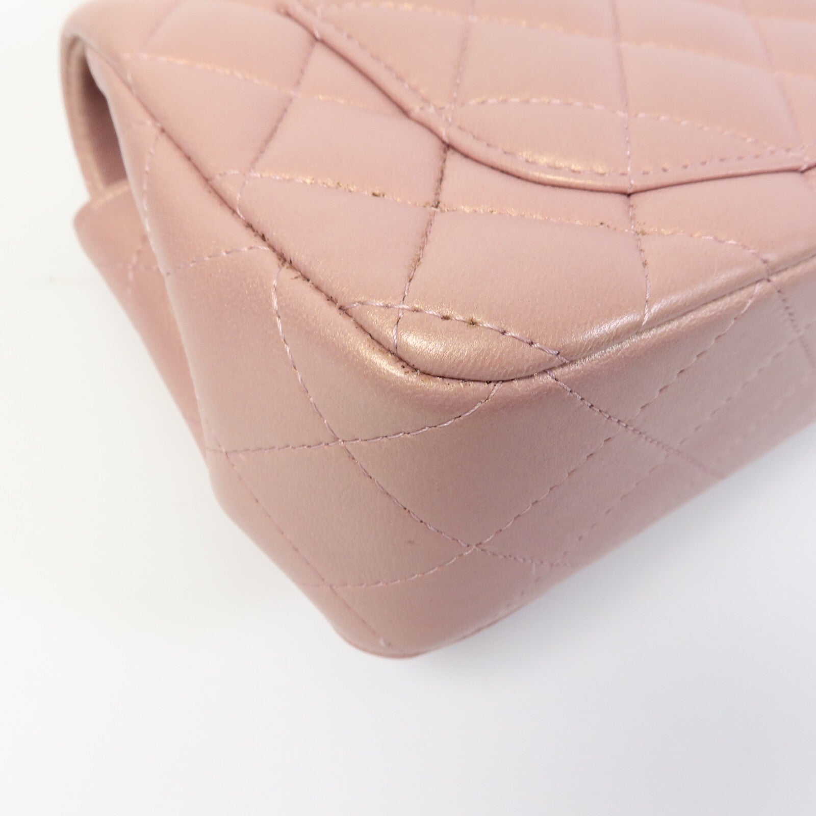 CHANEL 羊皮皮革Mini Flap Bag With Top Handle鏈帶肩背袋