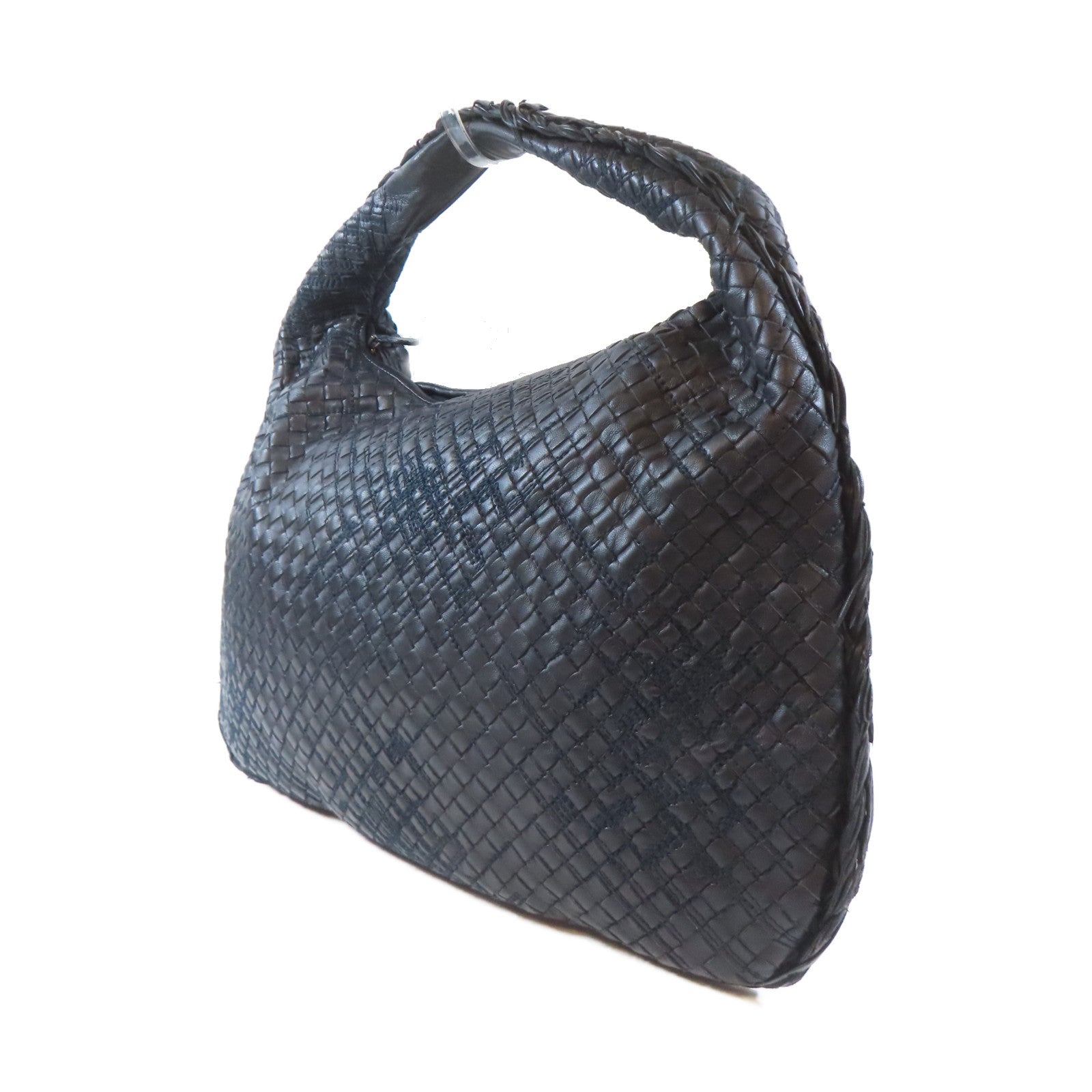 BOTTEGA VENETA 織紋牛皮皮革Hand Bag手挽袋黑色