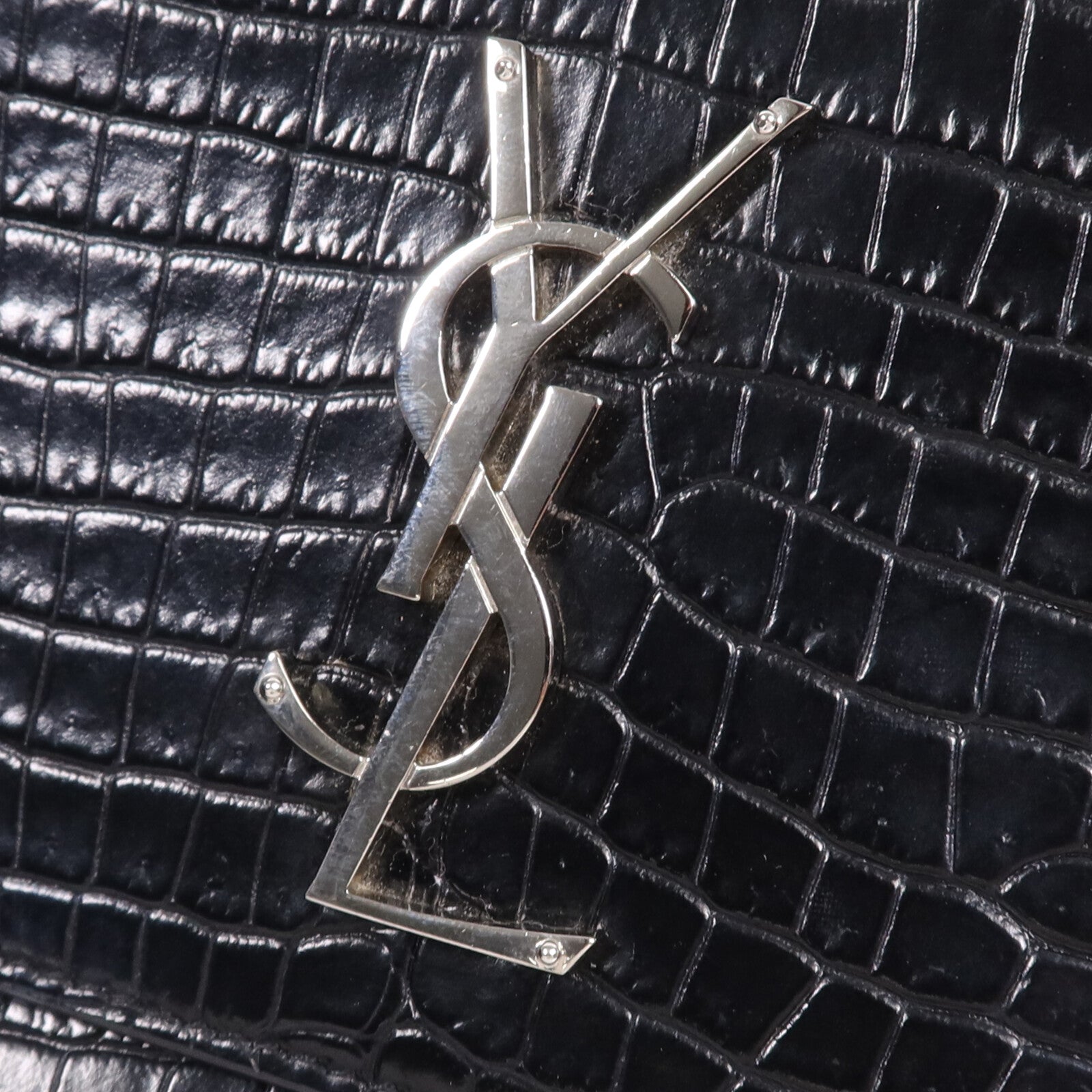 SAINT LAURENT 牛皮皮革Sunset Medium銀扣鏈帶肩背袋