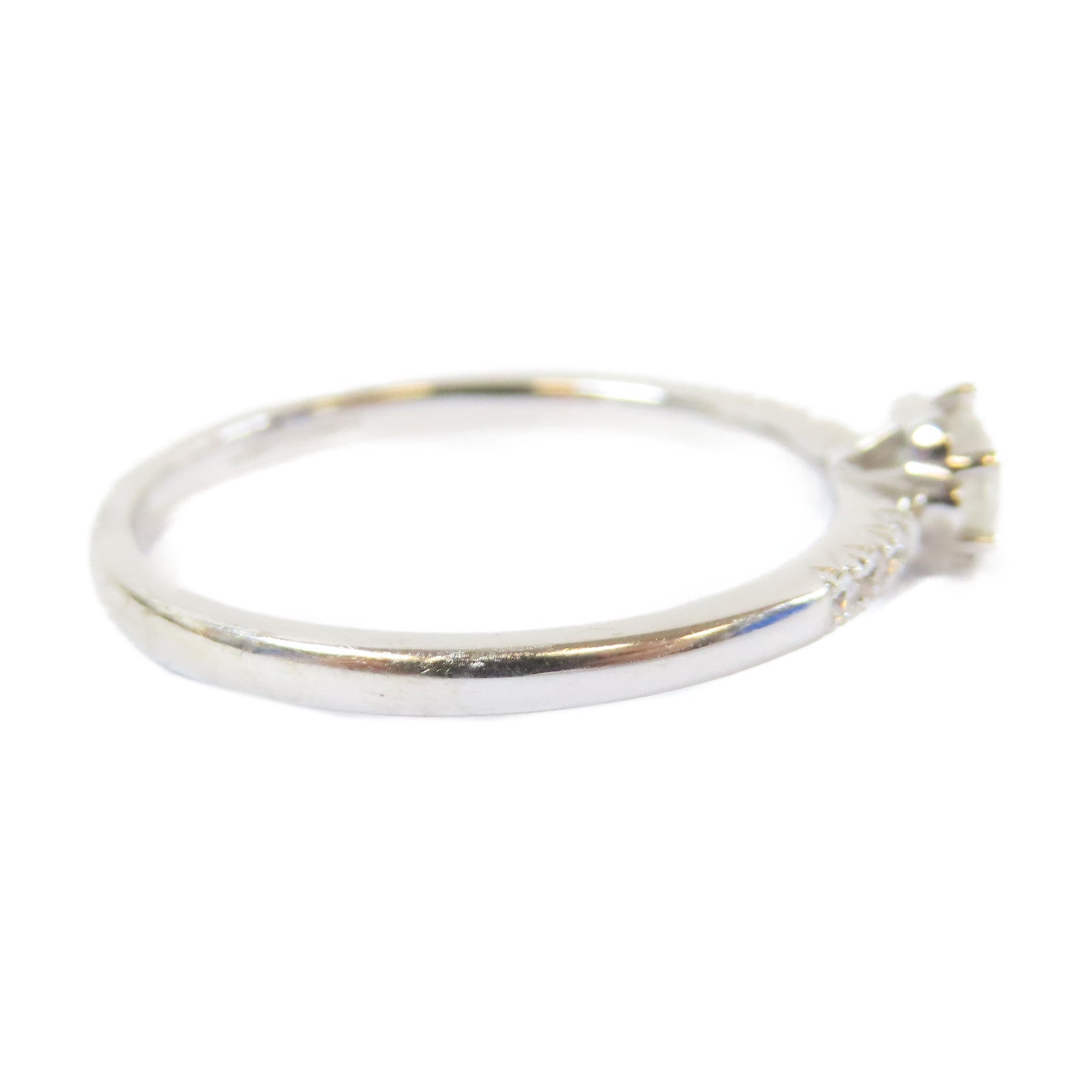 JEWELRY 【激減優惠】18K白金Diamond Ring0.22ct/0.04ct鑽石戒指US#5.5
