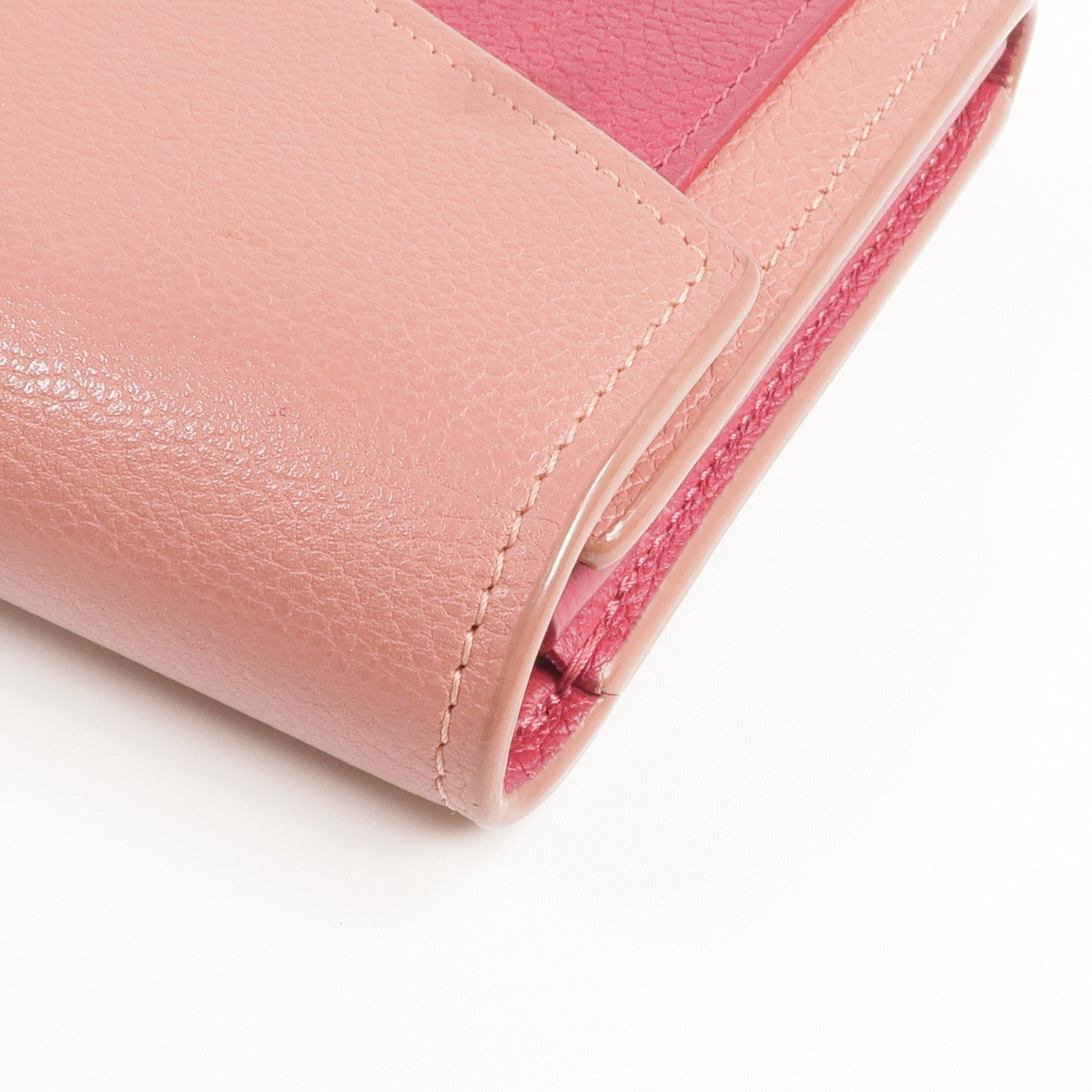 LOUIS VUITTON 牛皮皮革Portefeuille Mylockme銀扣長錢包