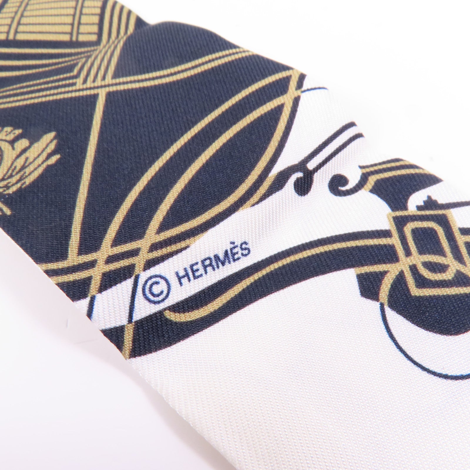 HERMES 絲質Twilly絲巾
