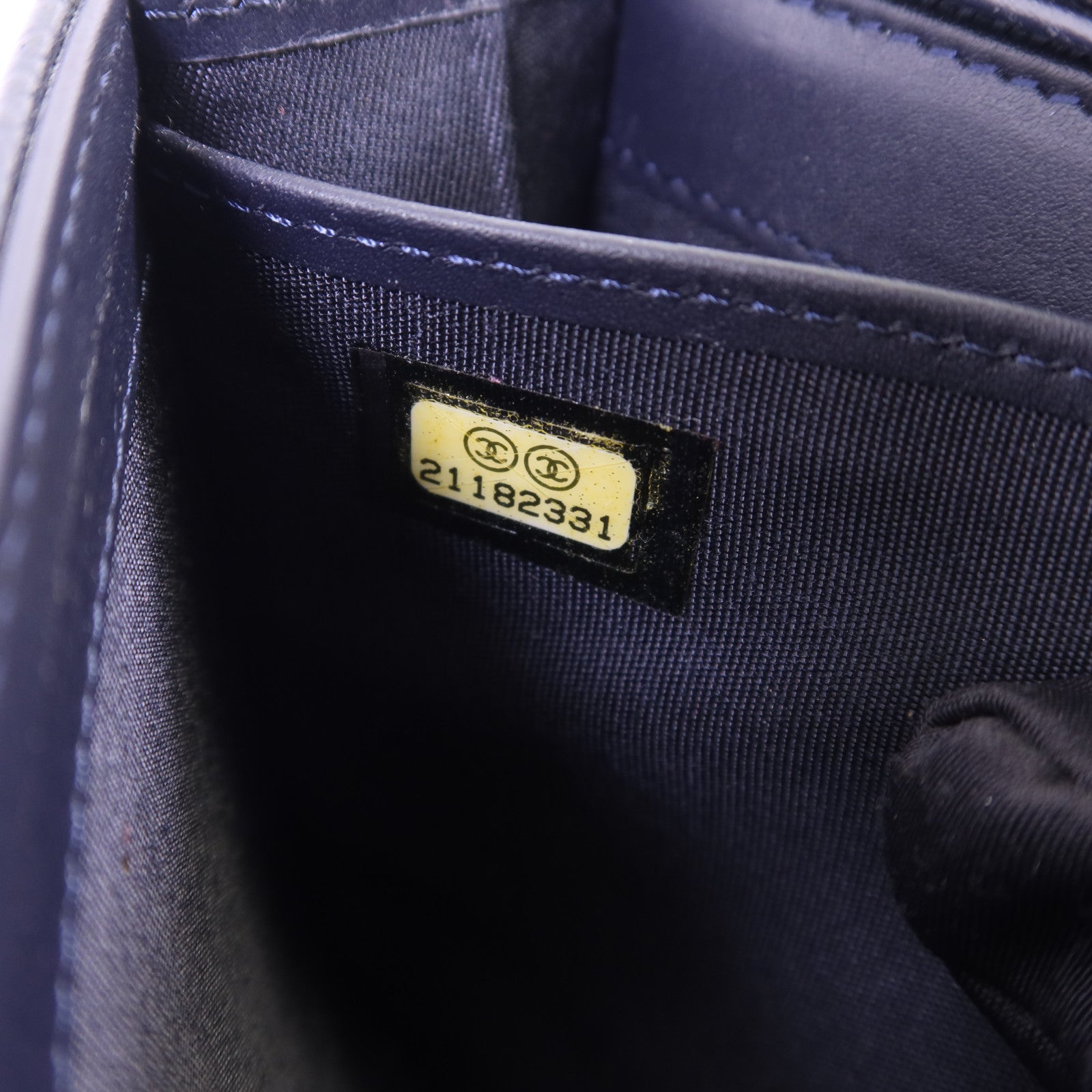 CHANEL 牛皮皮革Long Wallet銀扣長錢包