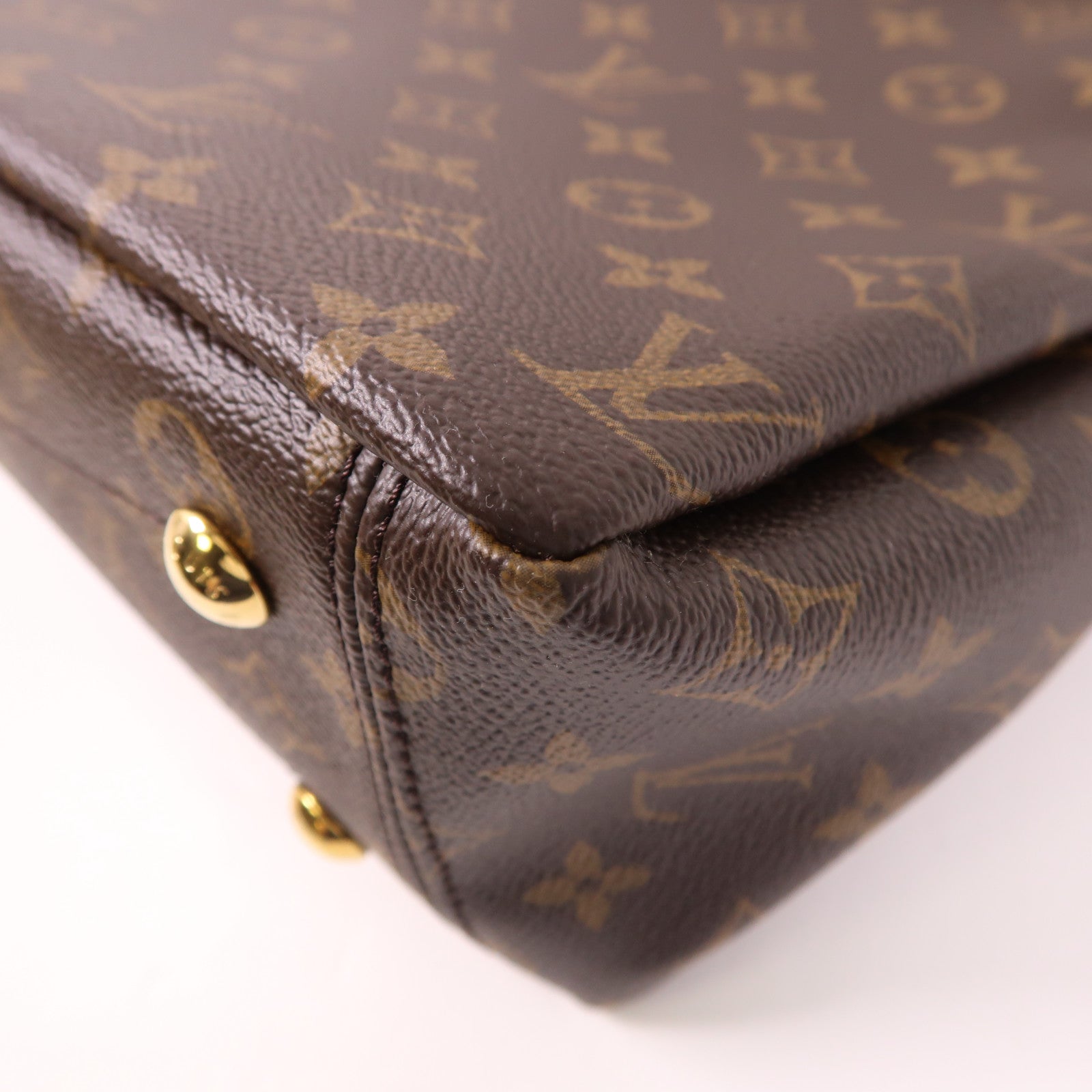 LOUIS VUITTON LV GHW Pallas Shopper Shoulder Bag M51198 Monogram Brown