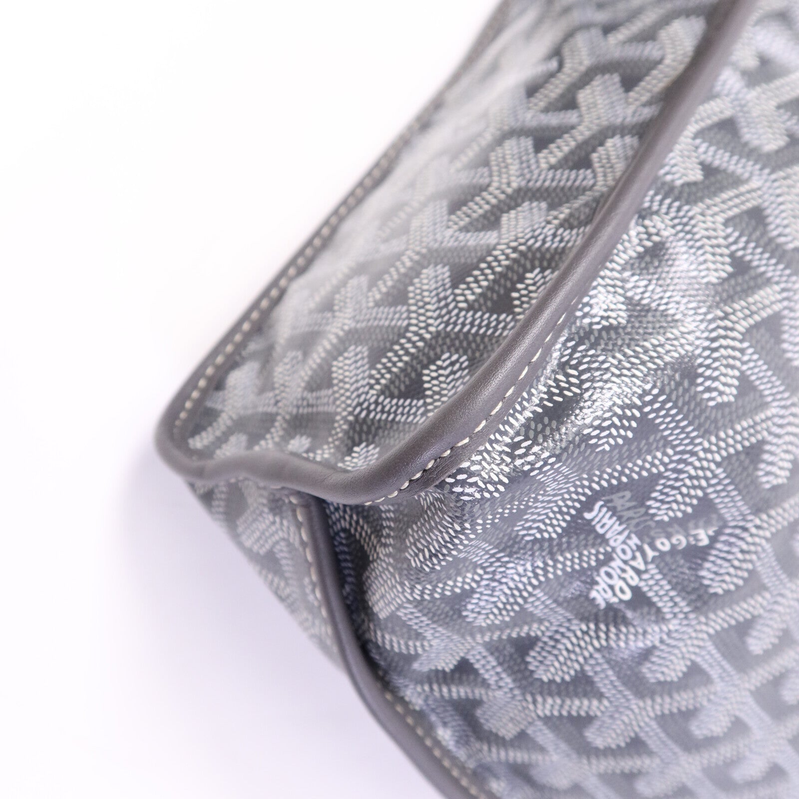 GOYARD 塗層帆布Anjon Mini銀扣手挽袋