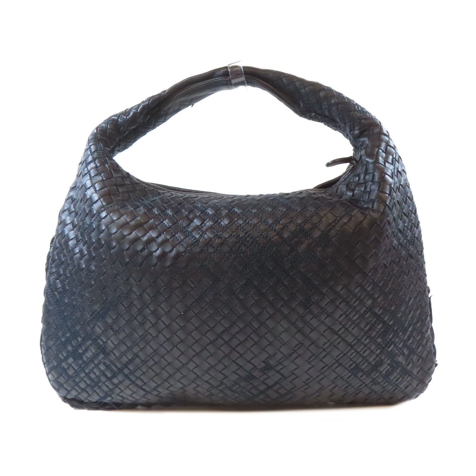 BOTTEGA VENETA 織紋牛皮皮革Hand Bag手挽袋黑色