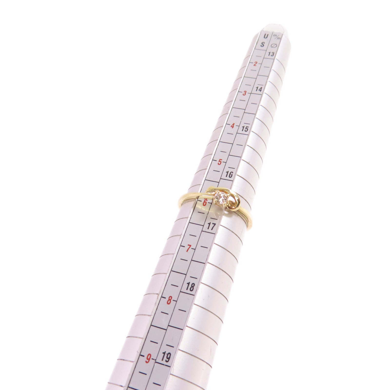 JEWELRY 18K黃金/鑽石Diamond Ring戒指US#6