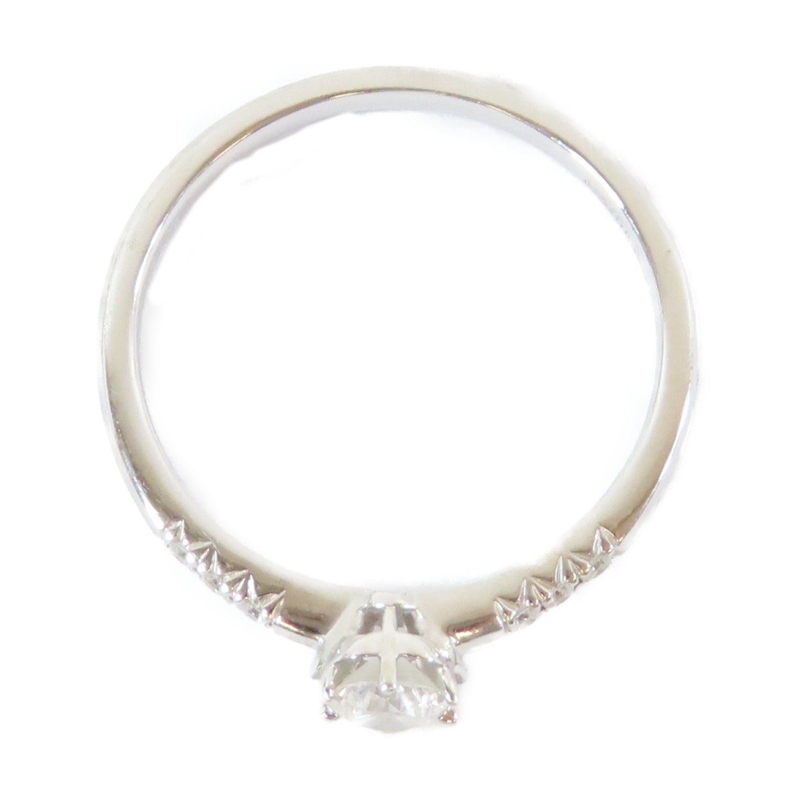 JEWELRY 【激減優惠】18K白金Diamond Ring0.22ct/0.04ct鑽石戒指US#5.5