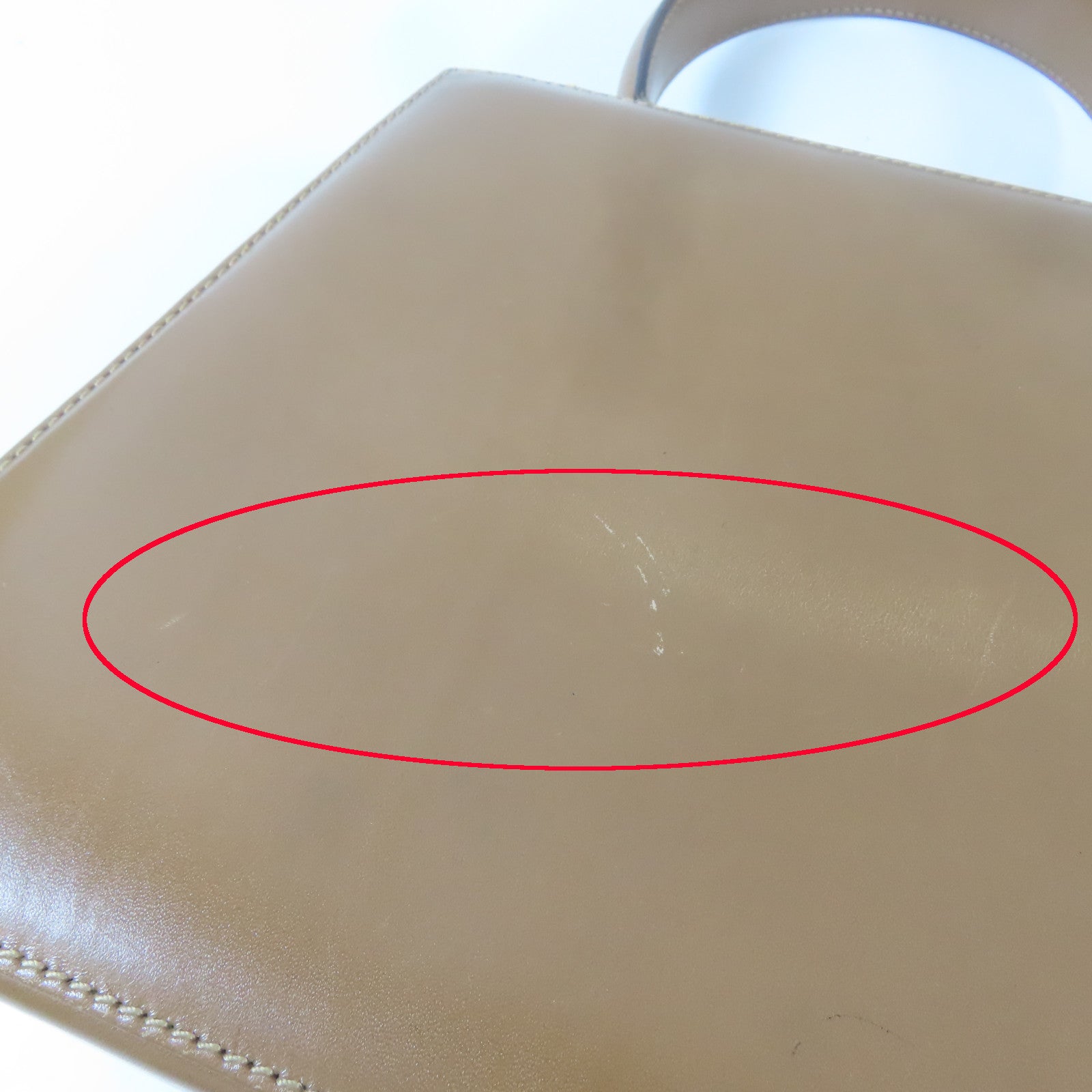 Salvatore Ferragamo 牛皮皮革2 Way Shoulder Bag金扣手挽肩背兩用袋啡色