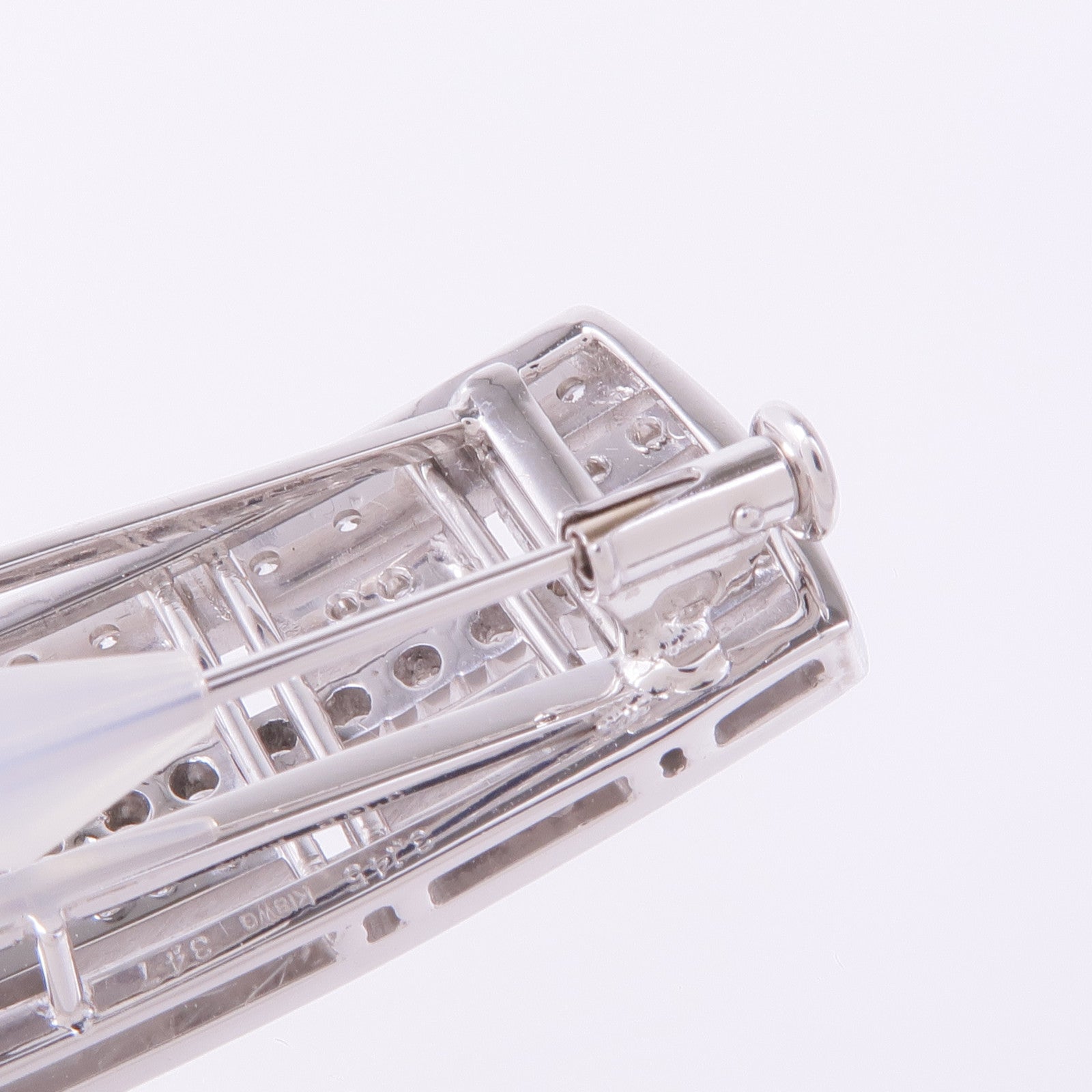 JEWELRY 18K白金Garnet Diamond Brooch石榴石/鑽石胸針