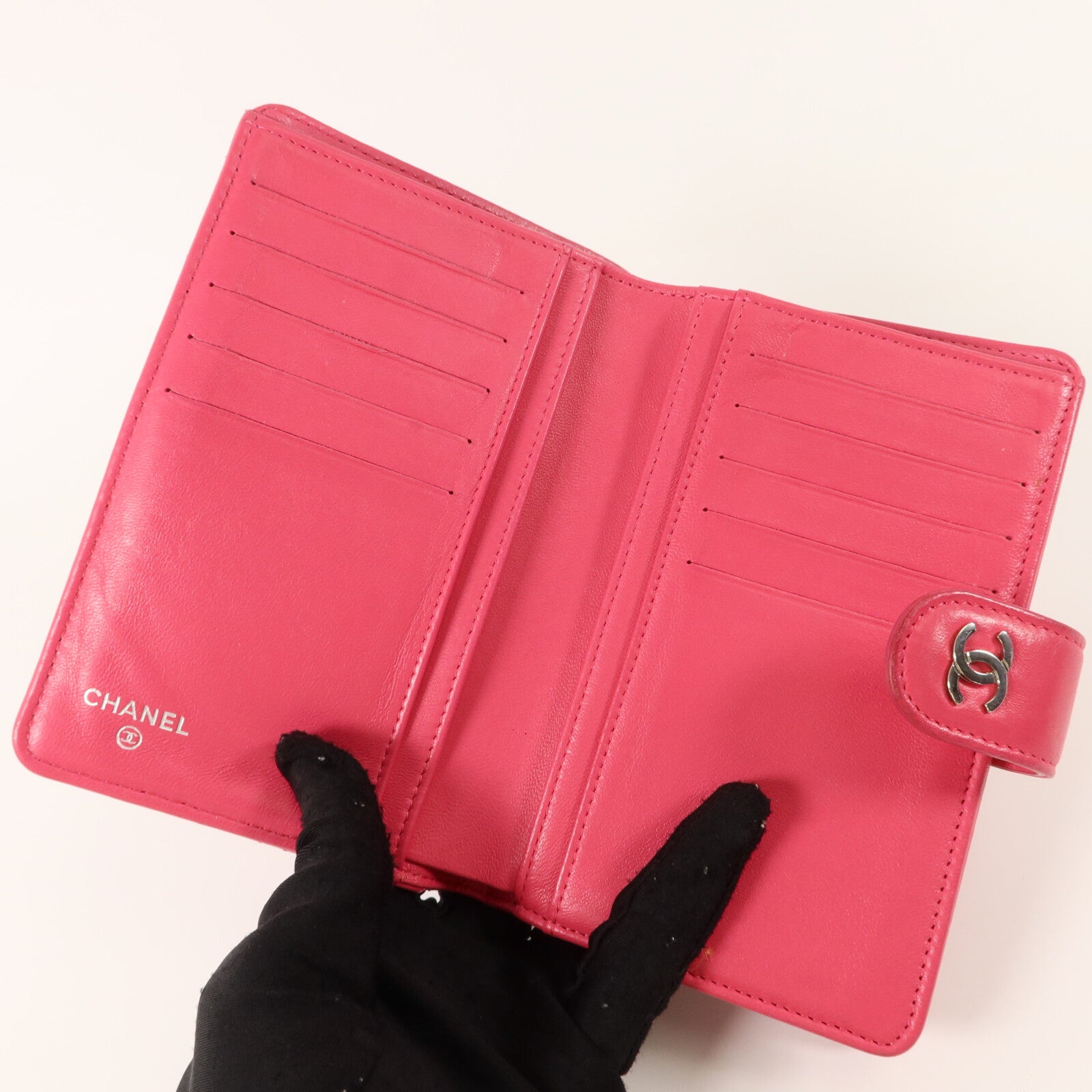 CHANEL 羊皮皮革Bifold Wallet錢包