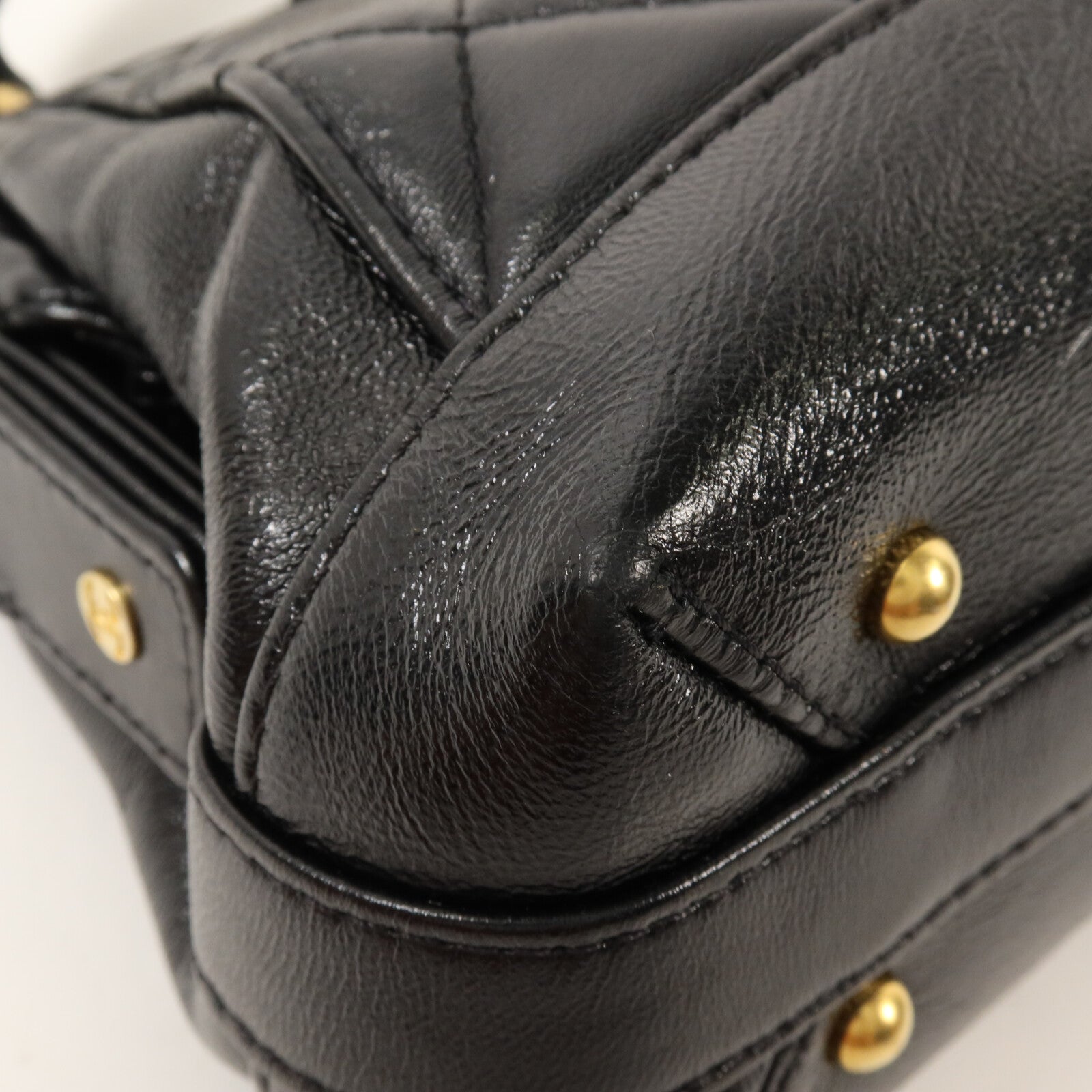 CHANEL 牛皮皮革Mini Bag With Top Handle鏈帶手挽肩背兩用袋