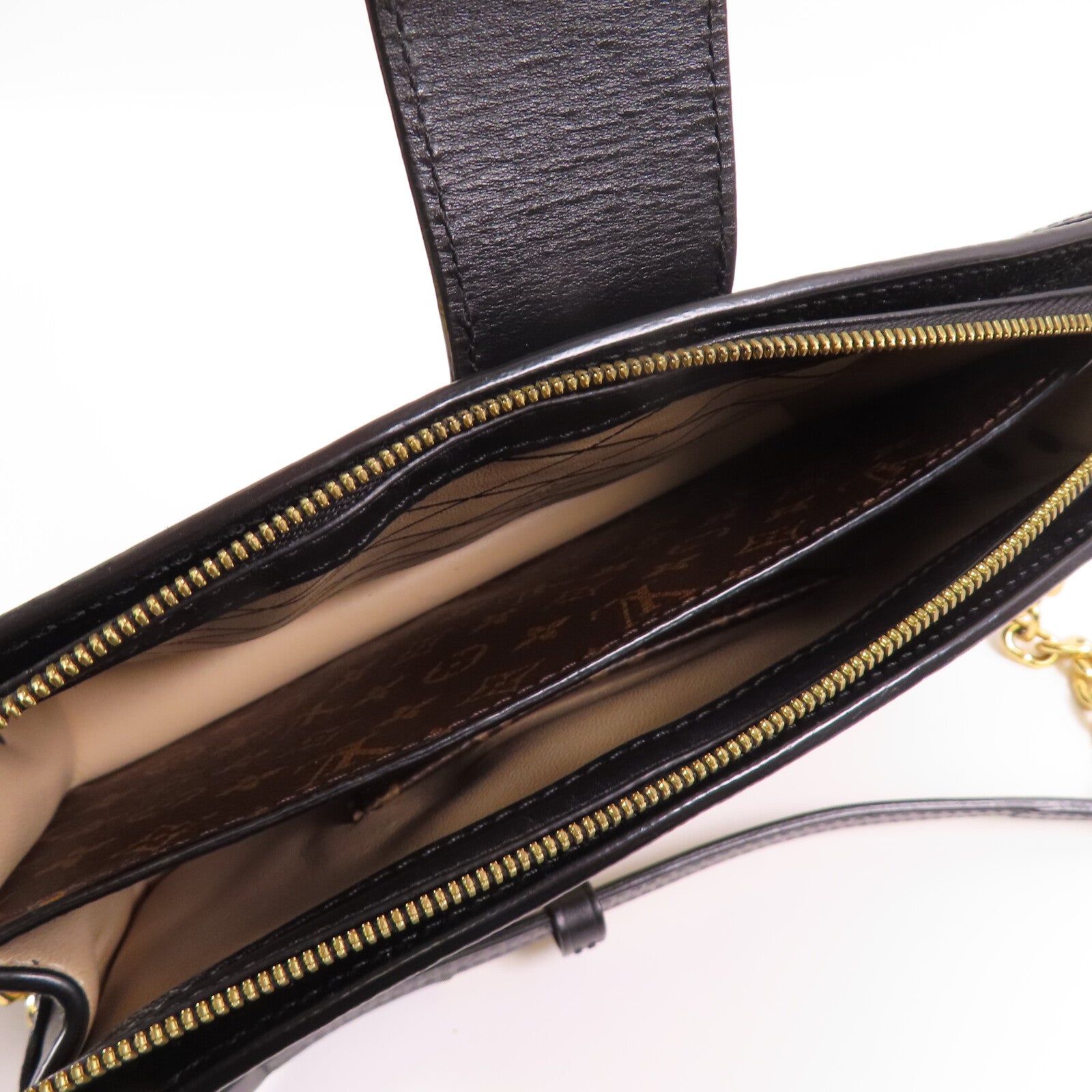 LOUIS VUITTON 【激減優惠】Monogram Reverse Trunk Clutch金扣肩背袋