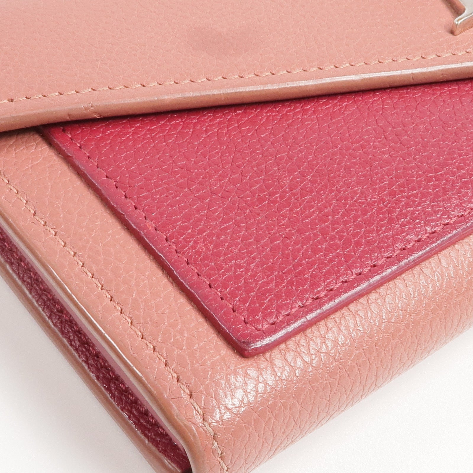 LOUIS VUITTON 牛皮皮革Portefeuille Mylockme銀扣長錢包